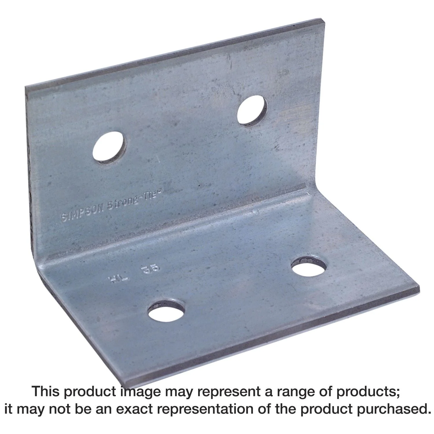 Simpson Strong-Tie HL35-R HL 3-1/4-in. x 5-in. Galvanized Heavy Angle - Image 1