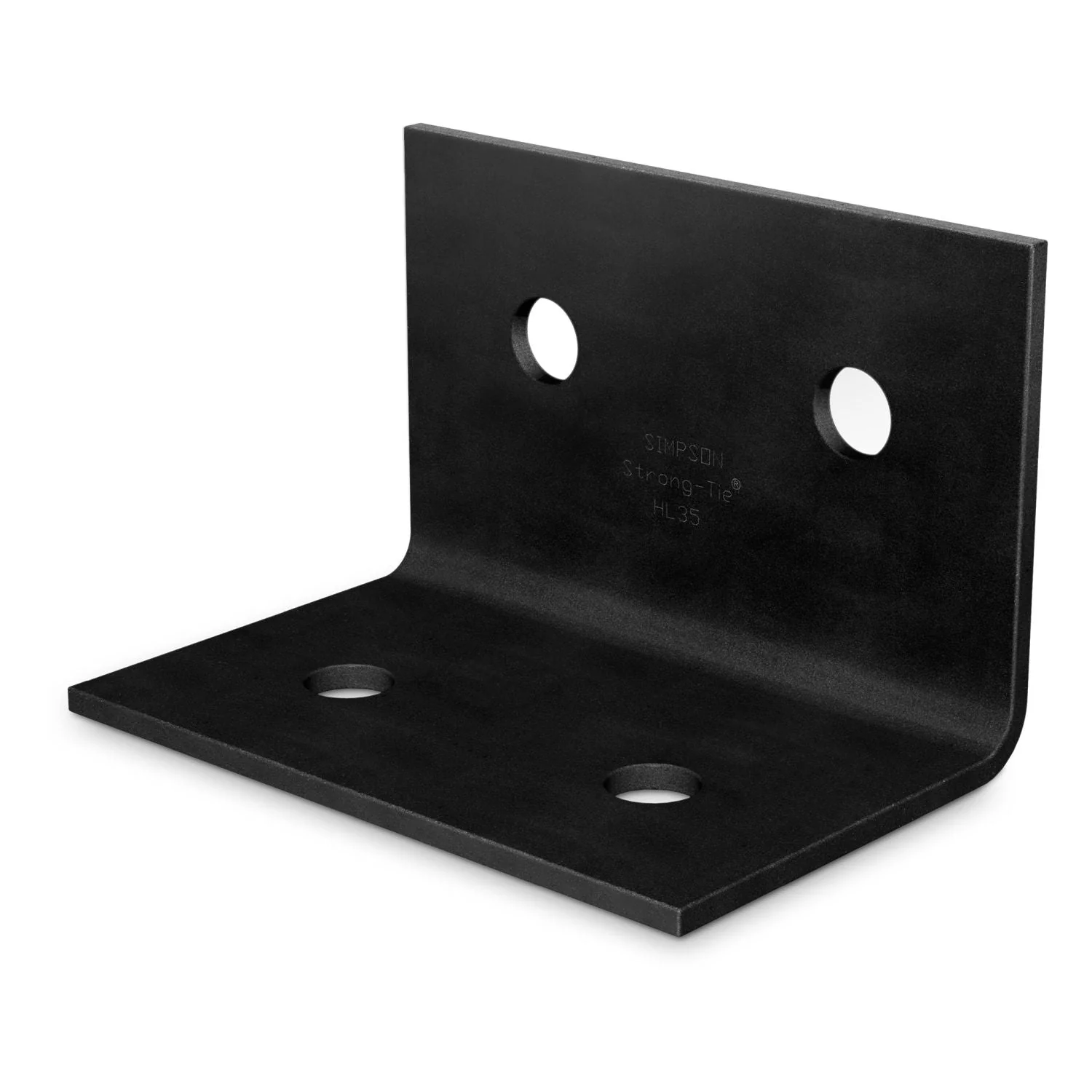 Simpson Strong-Tie HL35PC HLPC 3-1/4-in. x 5-in. Black Powder-Coated Ornamental Heavy Angle - Image 2