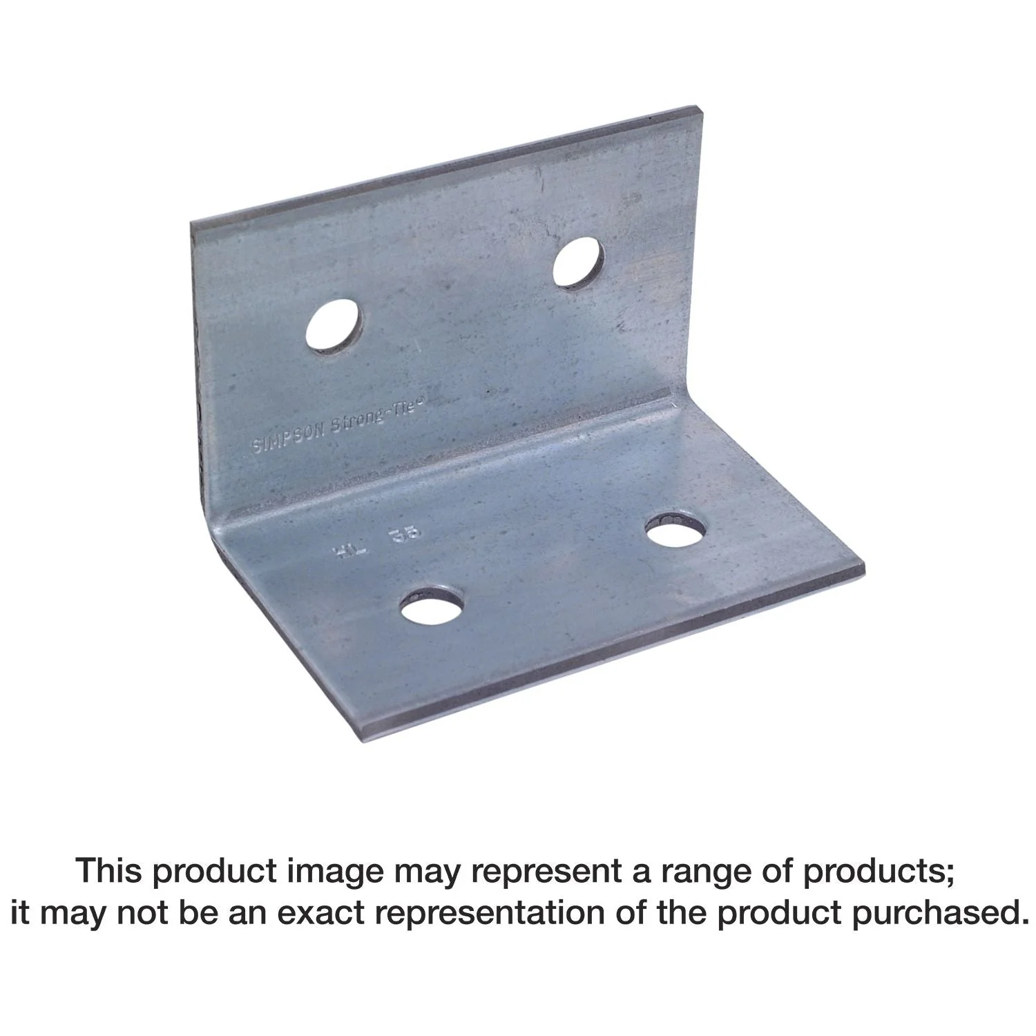 Simpson Strong-Tie HL35 HL 3-1/4-in. x 5-in. Galvanized Heavy Angle - Image 1