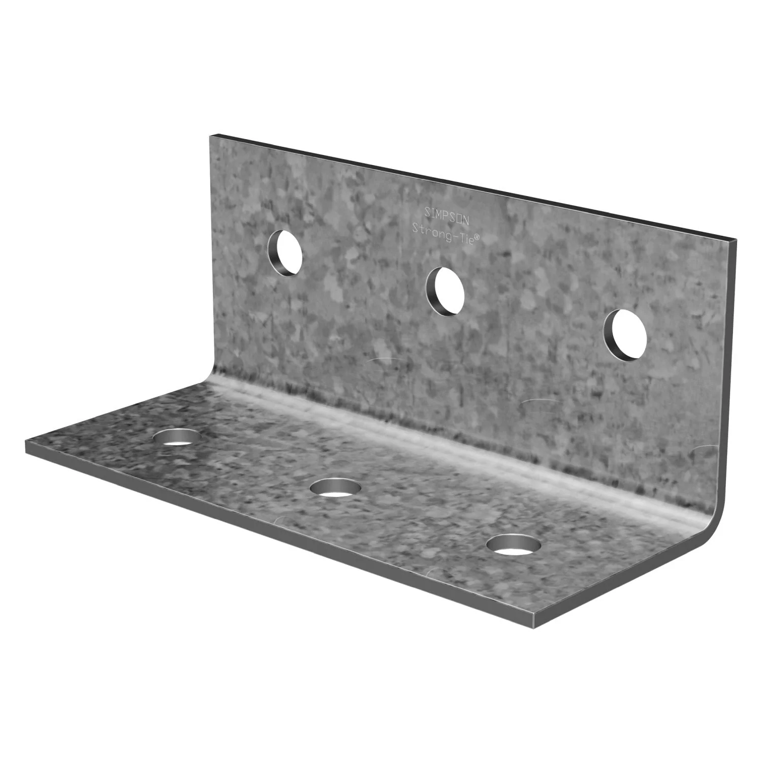 Simpson Strong-Tie HL37 HL 3-1/4-in. x 7-1/2-in. Galvanized Heavy Angle - Image 2