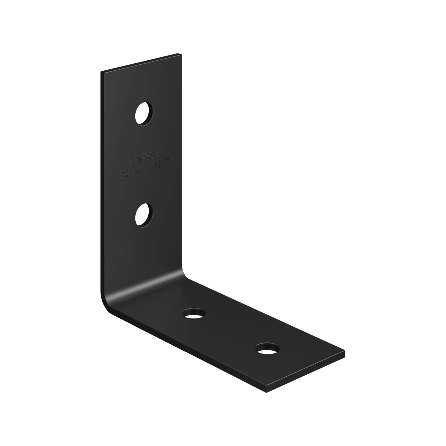 Simpson Strong-Tie HL53PC HLPC 5-3/4-in. x 2-1/2-in. Black Powder-Coated Ornamental Heavy Angle - Image 2