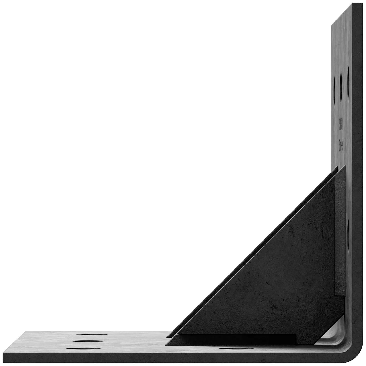 Simpson Strong-Tie HL57GPC HLGPC 5-in. x 7-in. Black Powder-Coated Ornamental Heavy Angle with Gusset - Image 3