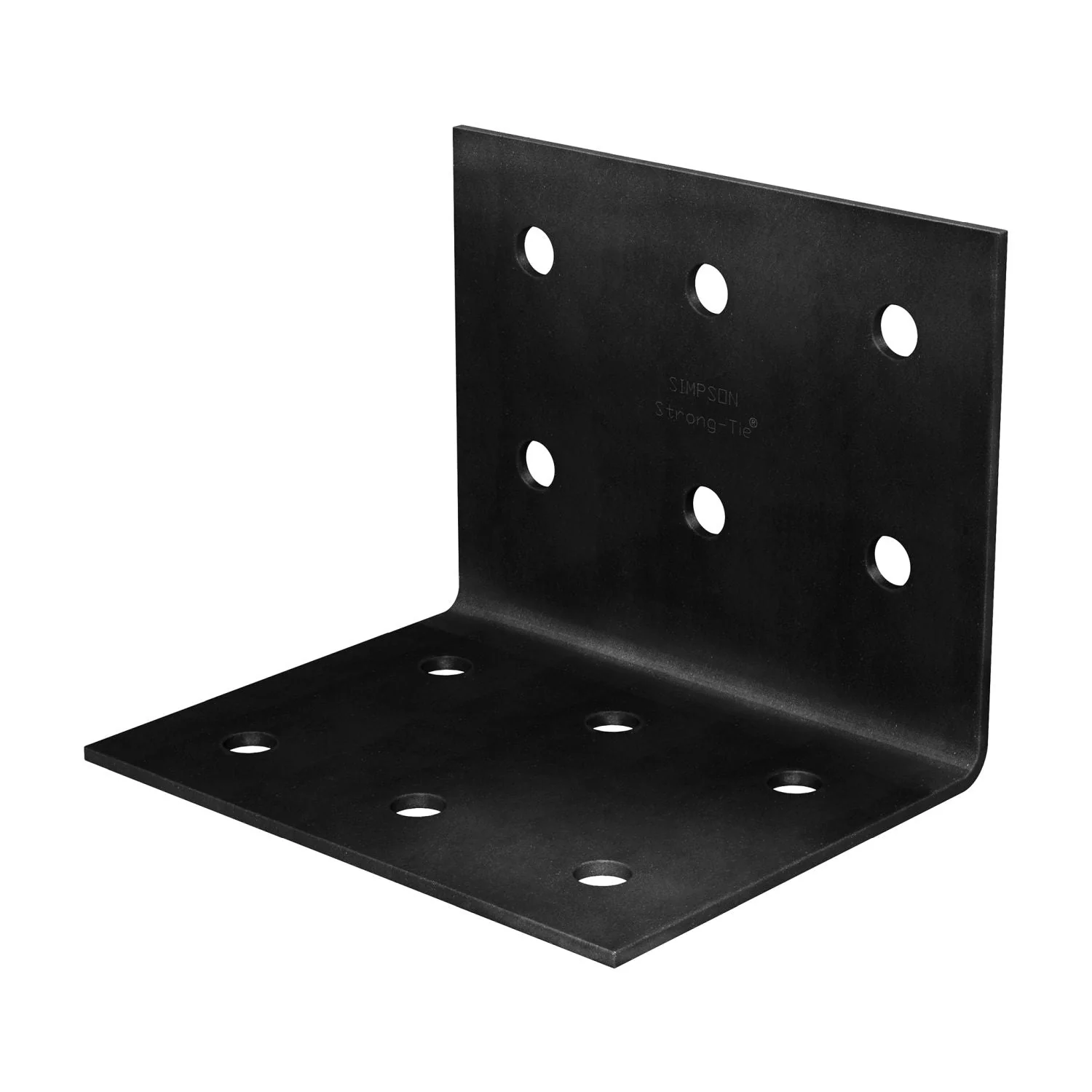 Simpson Strong-Tie HL57PC HLPC 5-3/4-in. x 7-1/2-in. Black Powder-Coated Ornamental Heavy Angle - Image 2