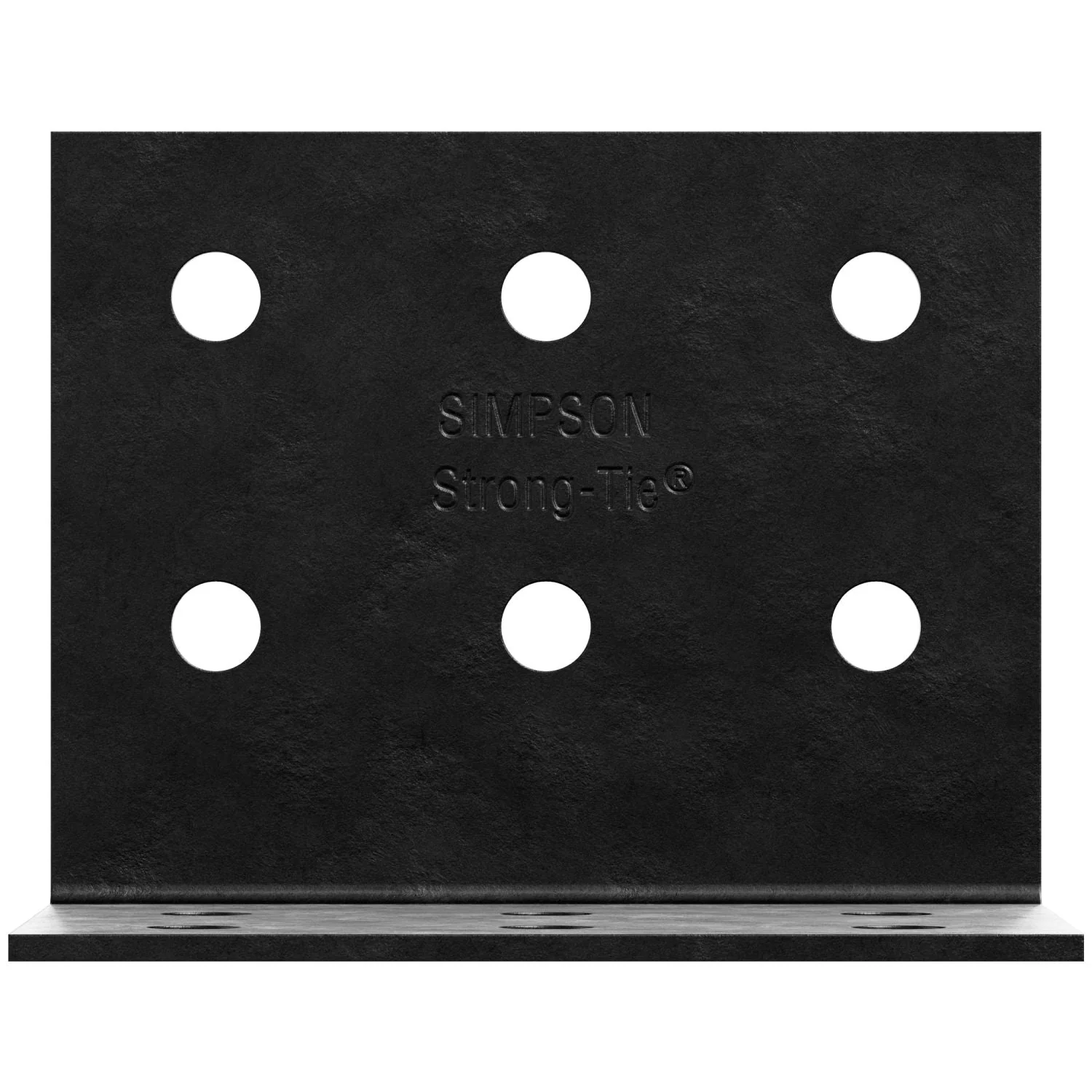 Simpson Strong-Tie HL79PC HLPC 7-1/4-in. x 9-in. Black Powder-Coated Ornamental Heavy Angle - Image 2