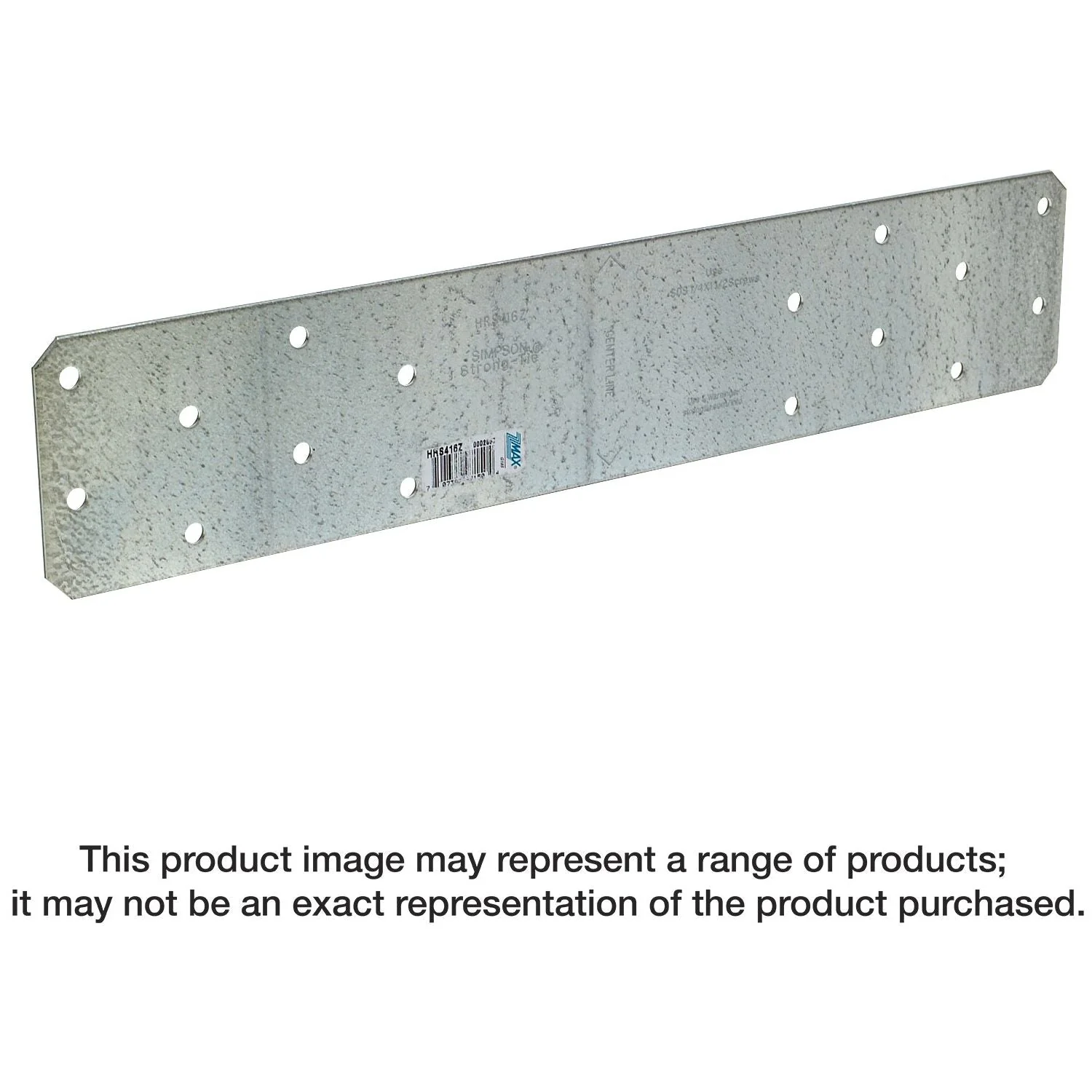 Simpson Strong-Tie HRS416Z HRS 16-in. 12-Gauge ZMAX Galvanized Heavy Strap Tie - Image 1