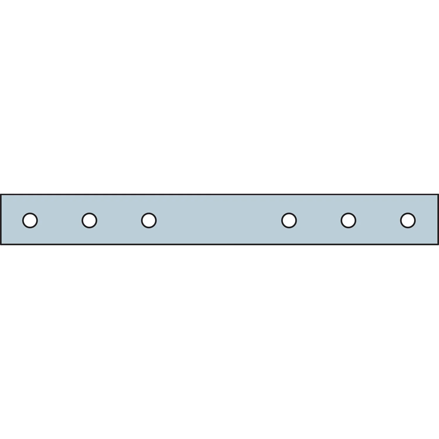 Simpson Strong-Tie HST2HDG HST 2-1/2-in. x 21-1/4-in. 7-Gauge Hot-Dip Galvanized Heavy Strap Tie - Image 3