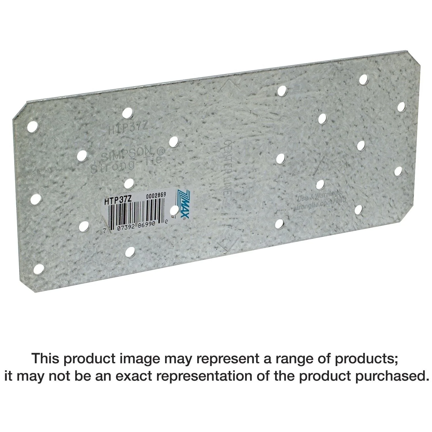 Simpson Strong-Tie HTP37Z HTP 3-in. X 7-in. ZMAX Galvanized Heavy Tie Plate - Image 1