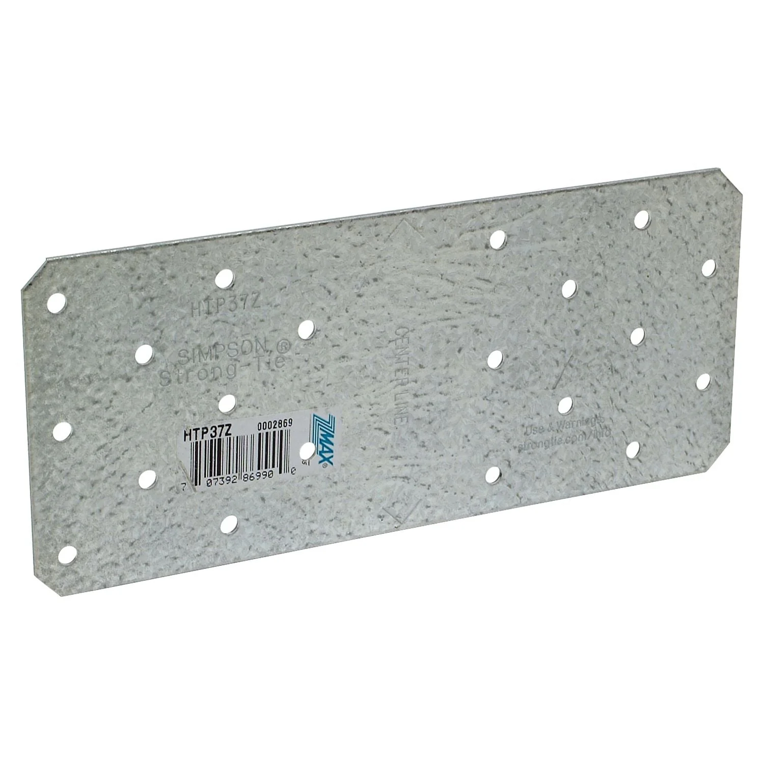 Simpson Strong-Tie HTP37Z HTP 3-in. X 7-in. ZMAX Galvanized Heavy Tie Plate - Image 2