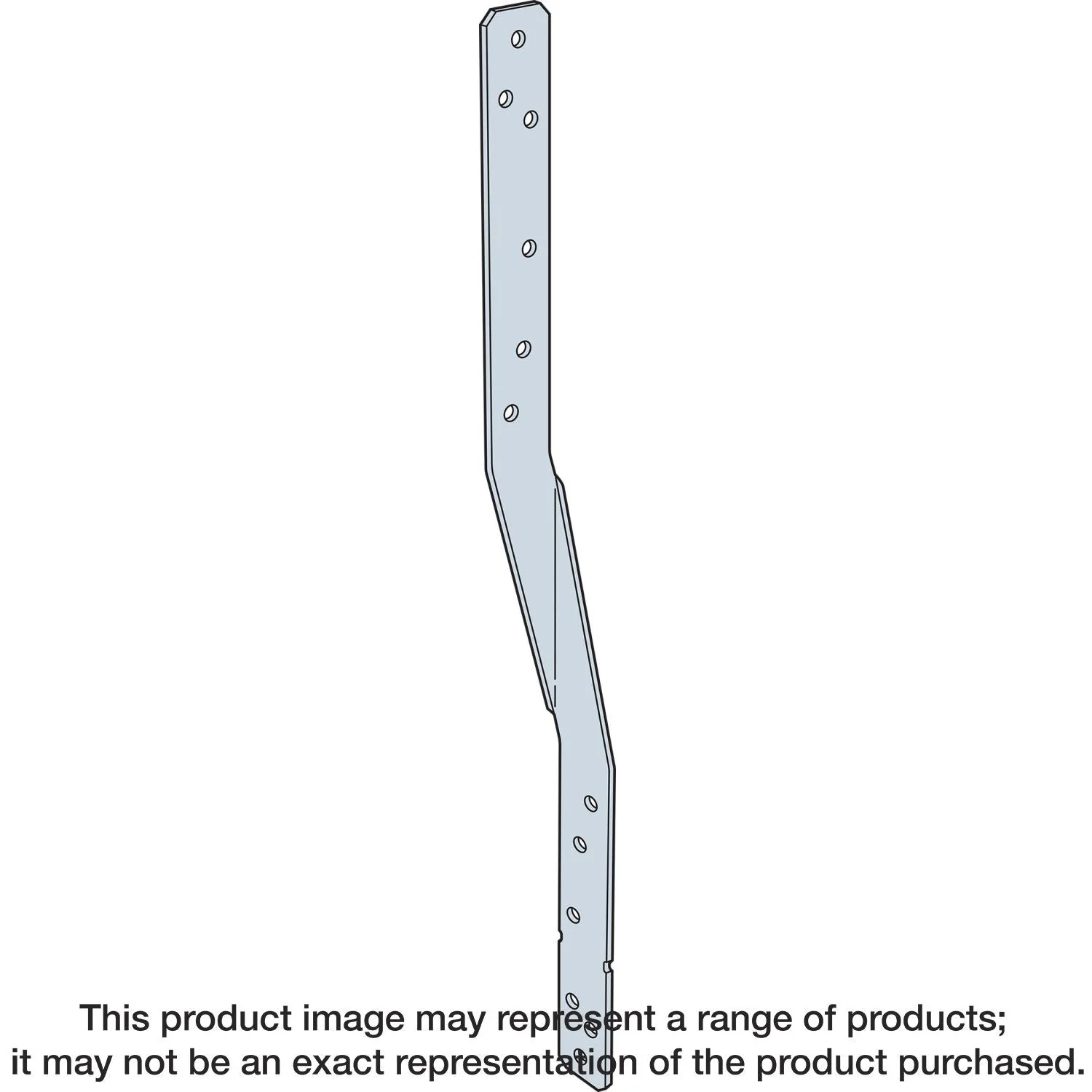 Simpson Strong-Tie HTSQ20ZKT HTSQ 20-in. 14-Gauge ZMAX Galvanized Heavy Twist Strap with Screws, 30-Pack - Image 1