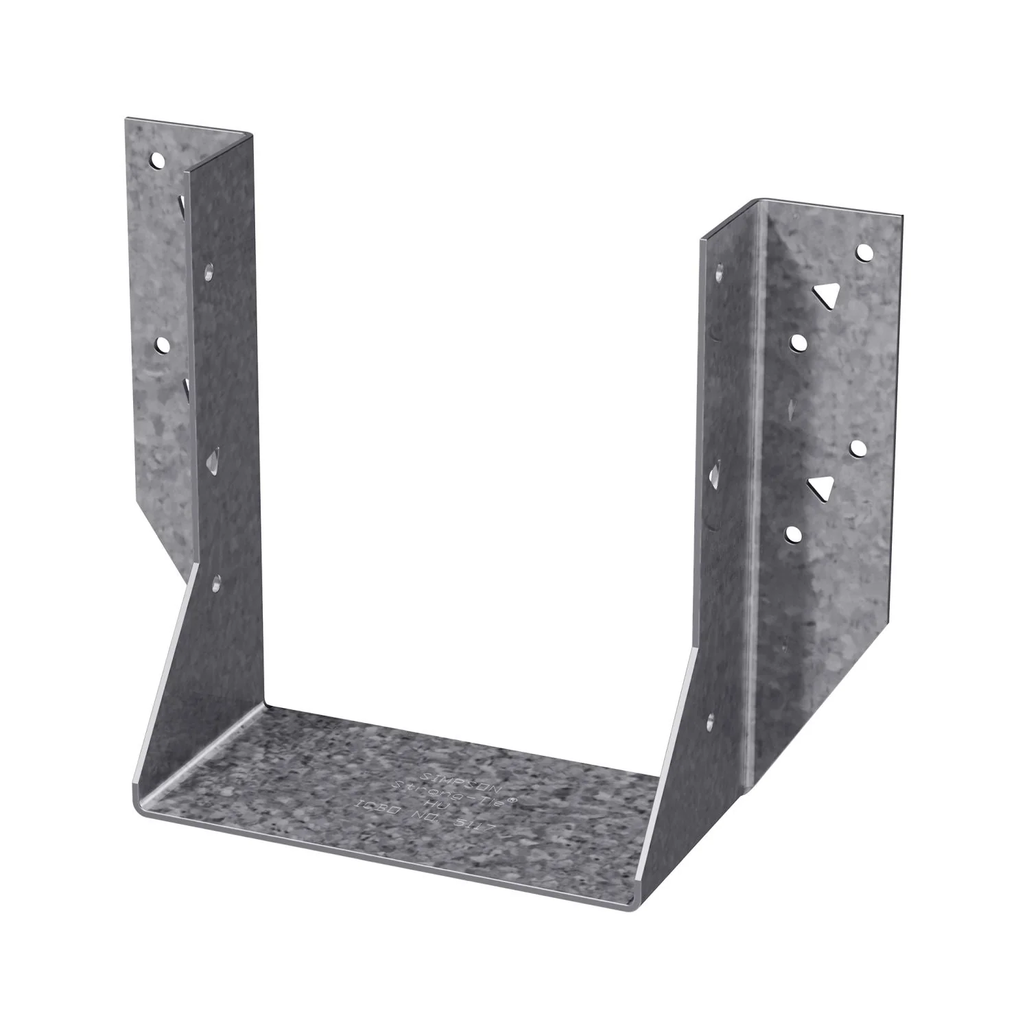 Simpson Strong-Tie HU26-3 HU Galvanized Face-Mount Joist Hanger for Triple 2x6 - Image 3