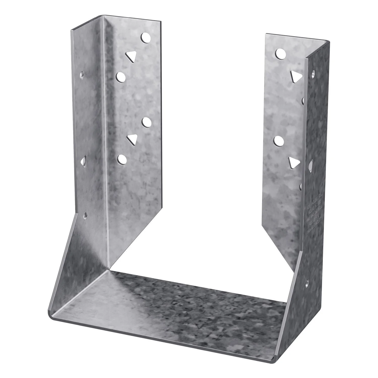Simpson Strong-Tie HUC26-3 HUC Galvanized Face-Mount Concealed-Flange Joist Hanger for Triple 2x6 - Image 3