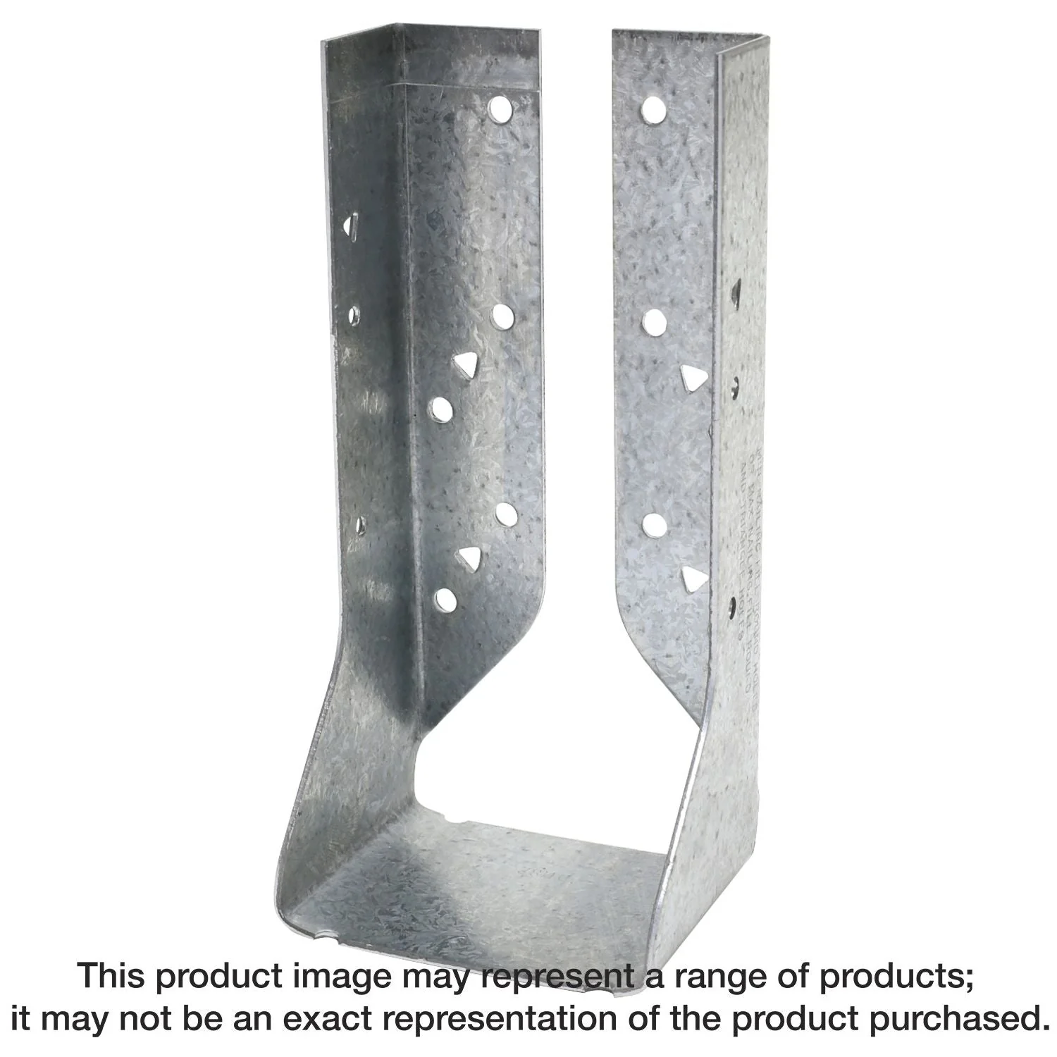 Simpson Strong-Tie HUC28-2 HUC Galvanized Face-Mount Concealed-Flange Joist Hanger for Double 2x8 - Image 1