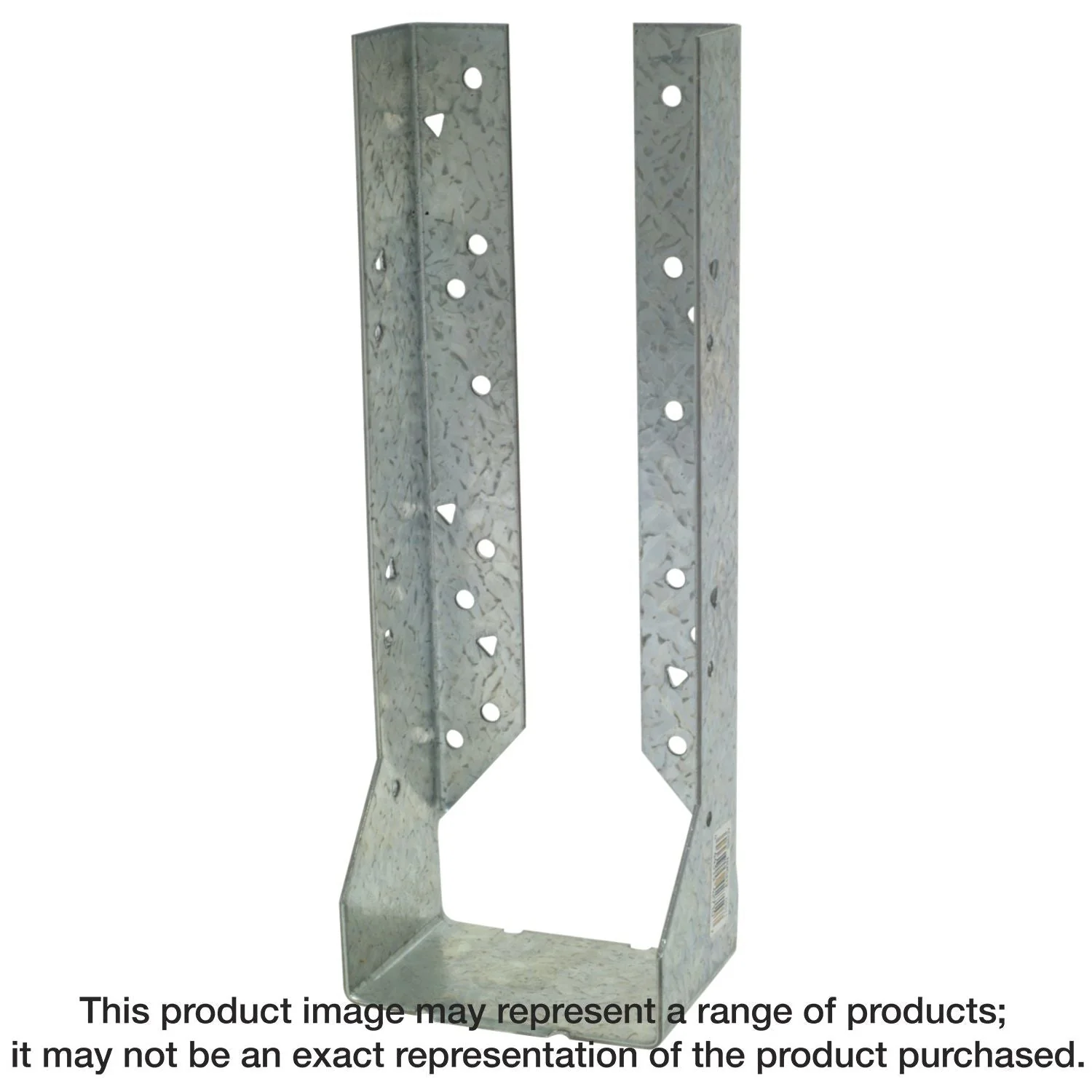Simpson Strong-Tie HUC412 HUC Galvanized Face-Mount Concealed-Flange Joist Hanger for 4x12 - Image 1