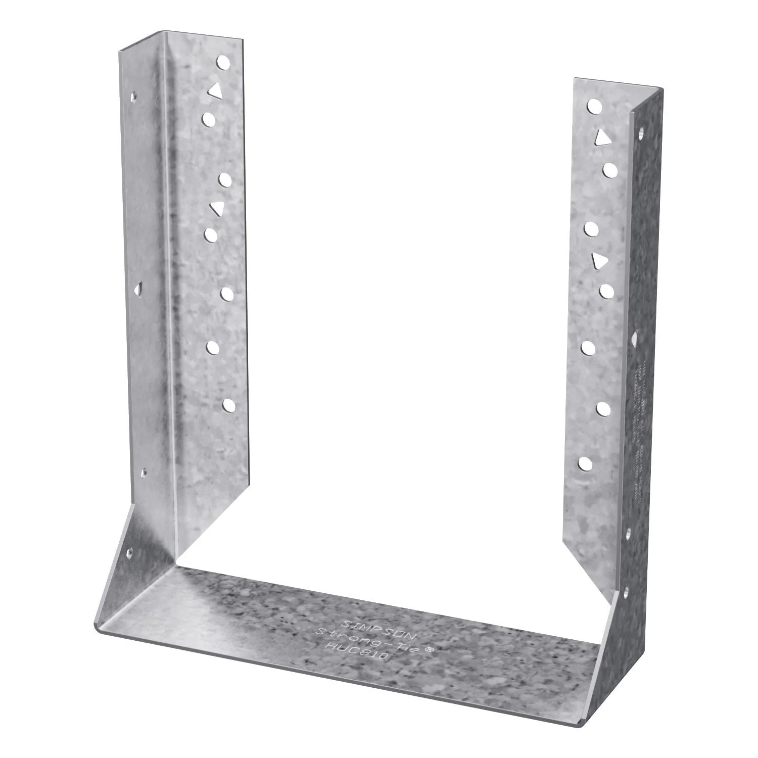 Simpson Strong-Tie HUC810 HUC Galvanized Face-Mount Concealed-Flange Joist Hanger for 8x10 - Image 3