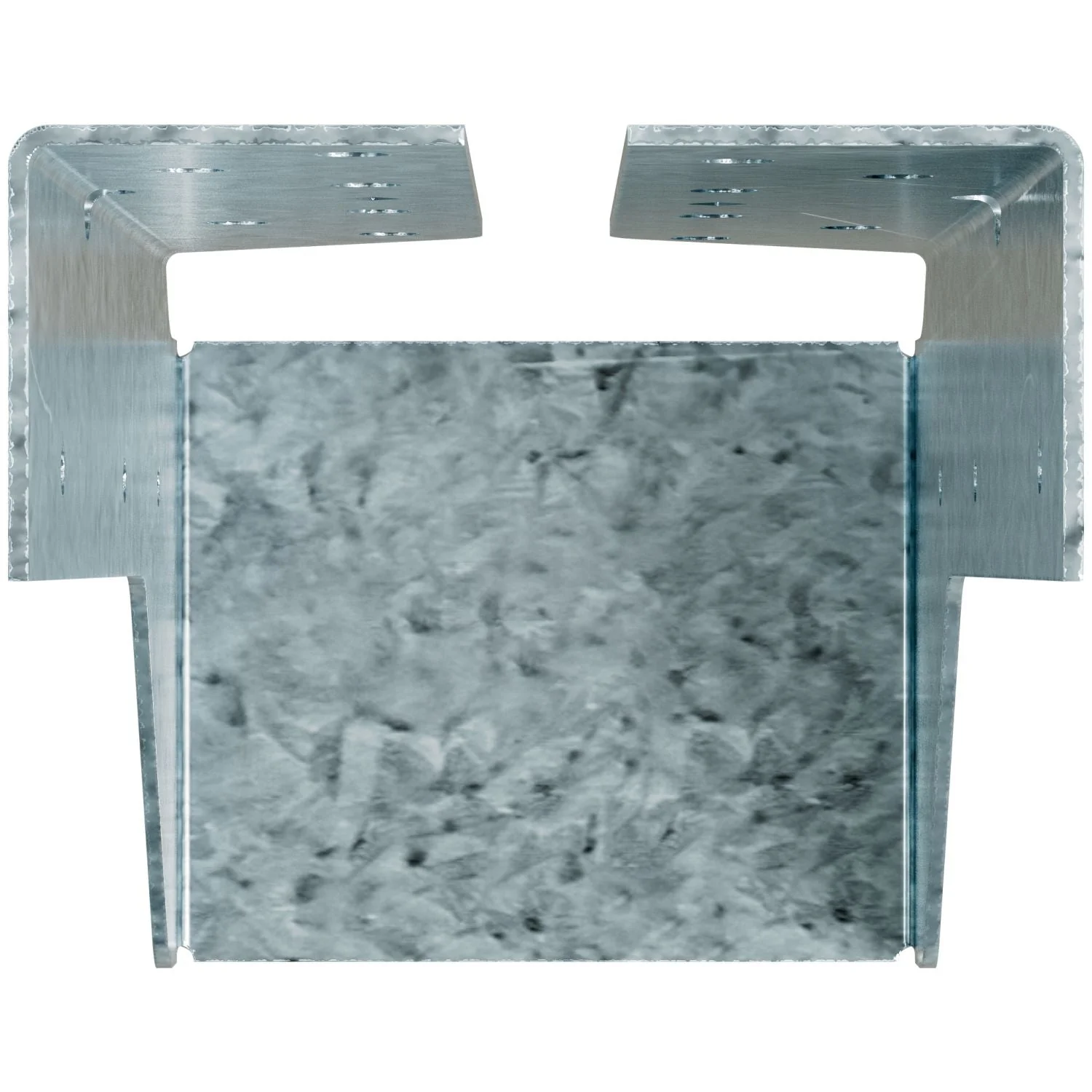 Simpson Strong-Tie HUCQ410Z-SDSG HUCQ ZMAX Galvanized Heavy Face-Mount Concealed-Flange Joist Hanger for 4x10 w/ Screws - Image 3