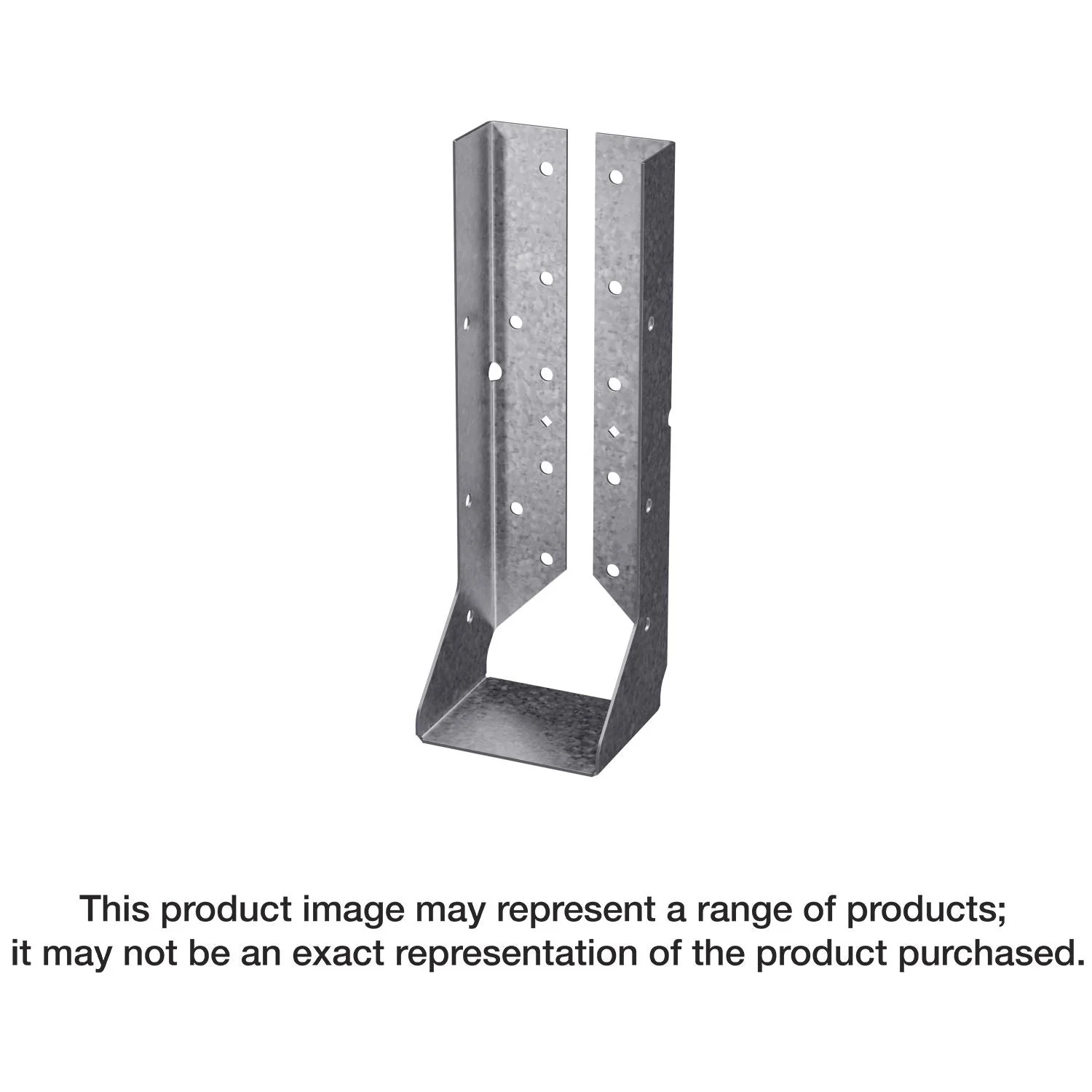 Simpson Strong-Tie HUCQ412Z-SDSG HUCQ Heavy Face-Mount Concealed-Flange Joist Hanger for 4×12 w/ Screws