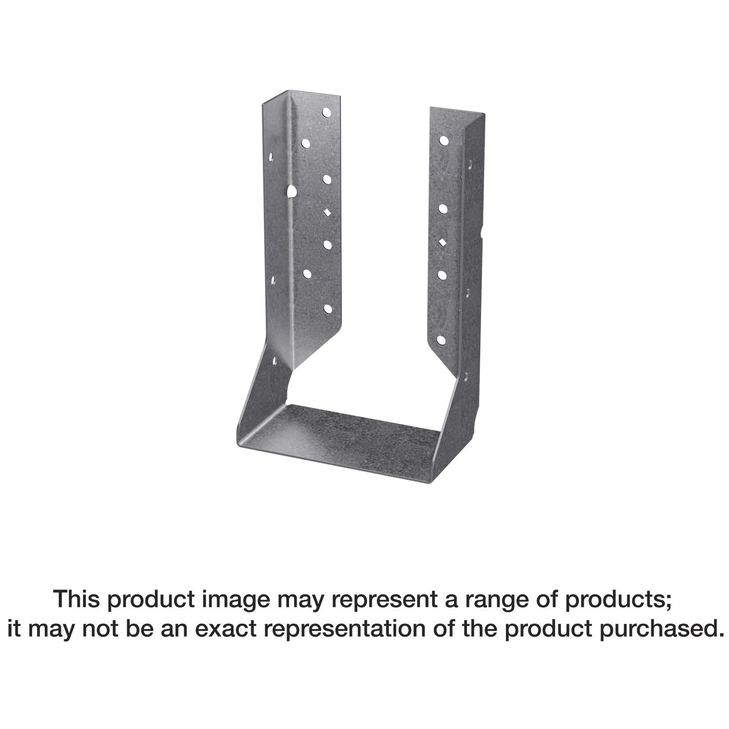 Simpson Strong-Tie HUCQ610Z-SDSG HUCQ ZMAX Heavy Face-Mount Concealed-Flange Joist Hanger for 6x10 w/ Screws - Image 1