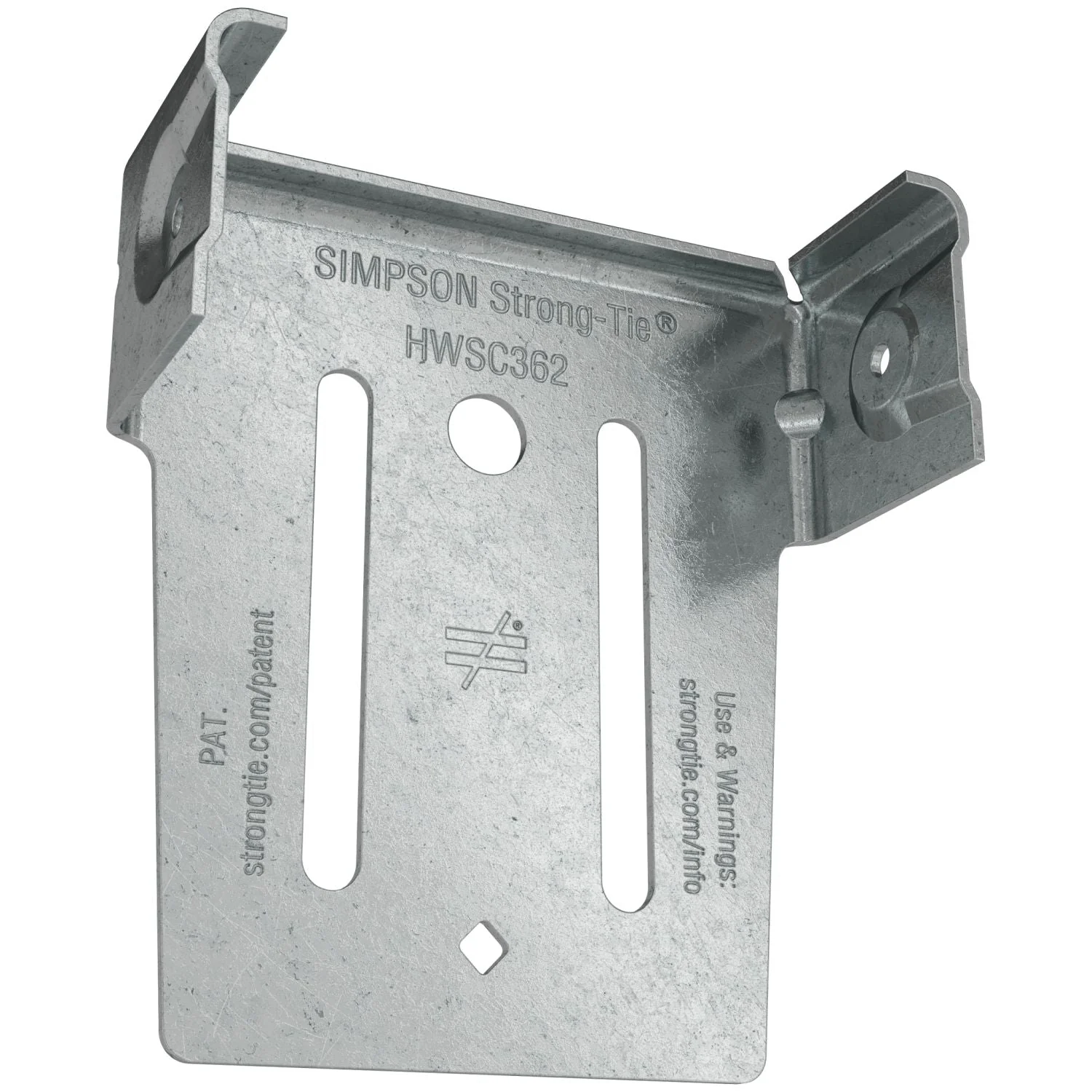 Simpson Strong-Tie HWSC362-KT HWSC 3-7/16-in. Head-of-Wall Slide-Clip Connector w/ Screws, 50-Pack - Image 2