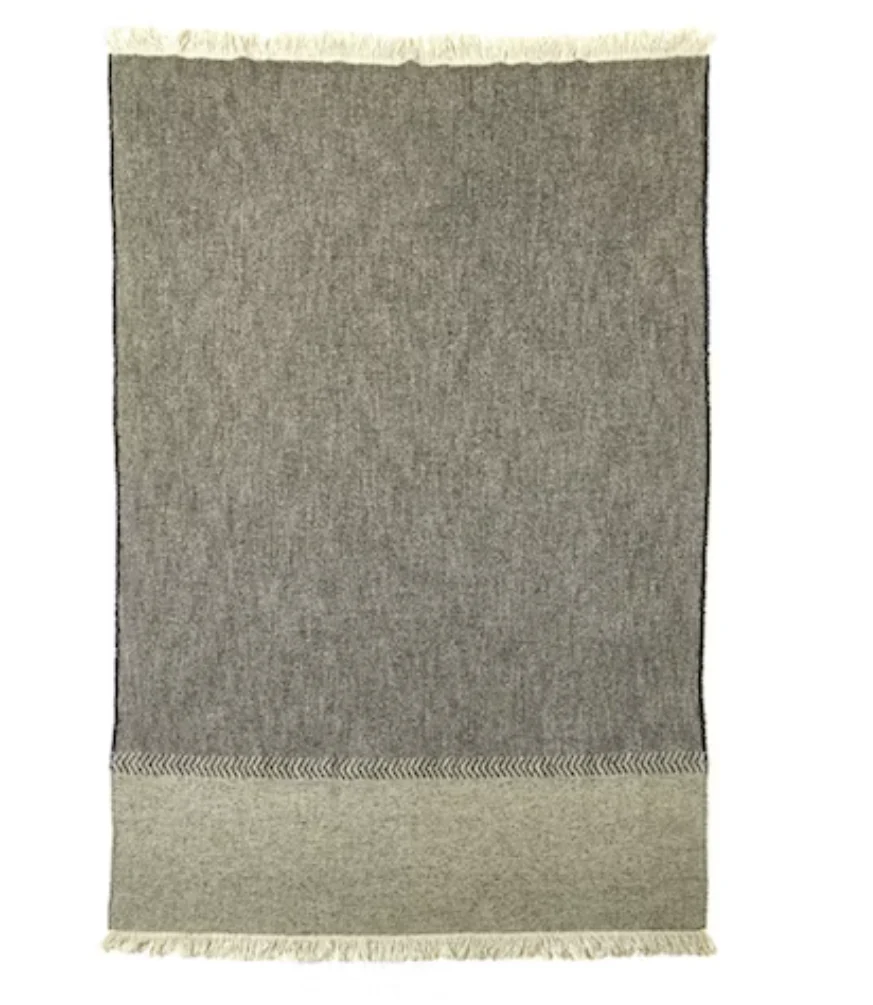 LIBECO | JULES THROW - Black Herringbone | $718.00 - Image 2