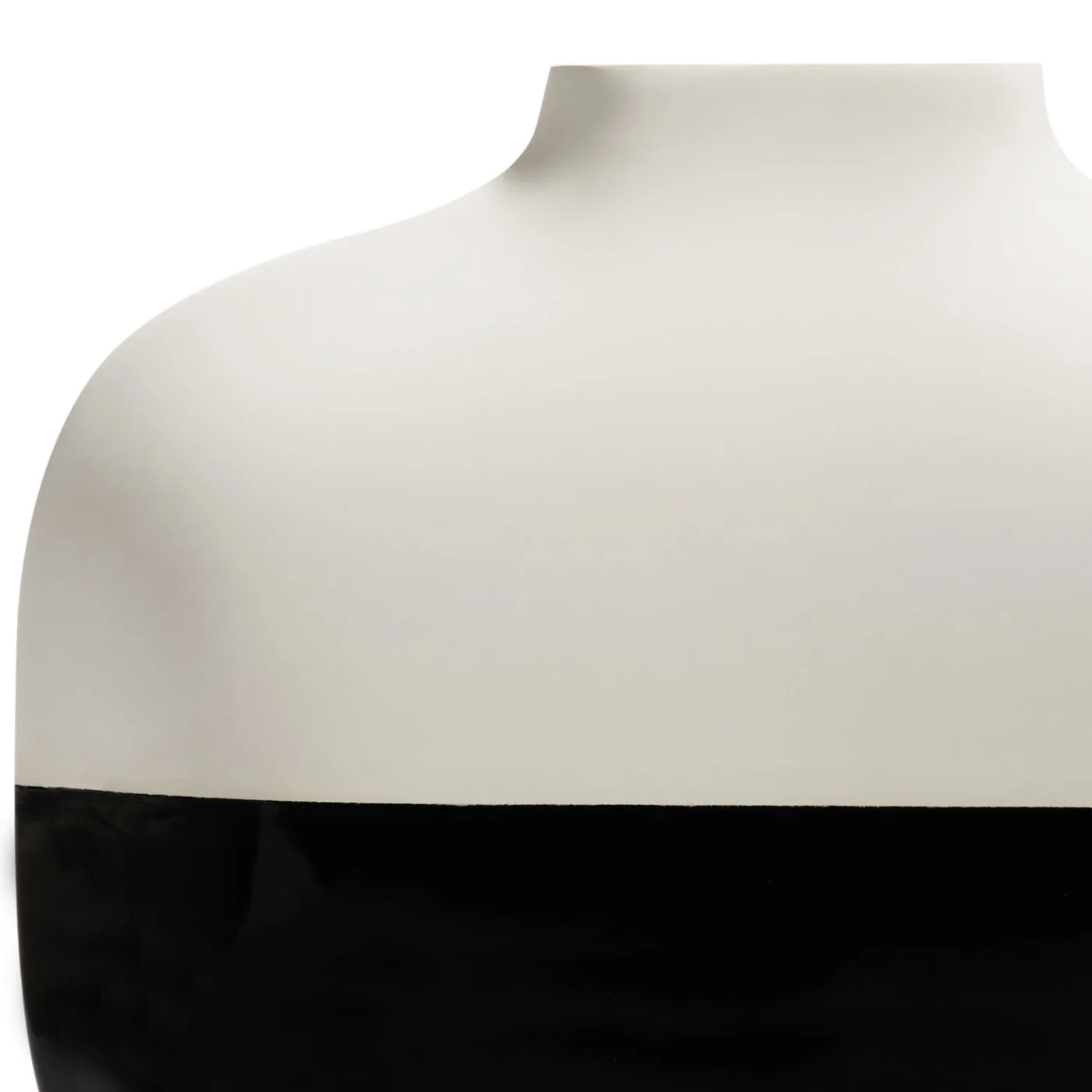 KOSE MILANO | SHORT PALMA BLACK AND WHITE VASE | $895.00 - Image 3