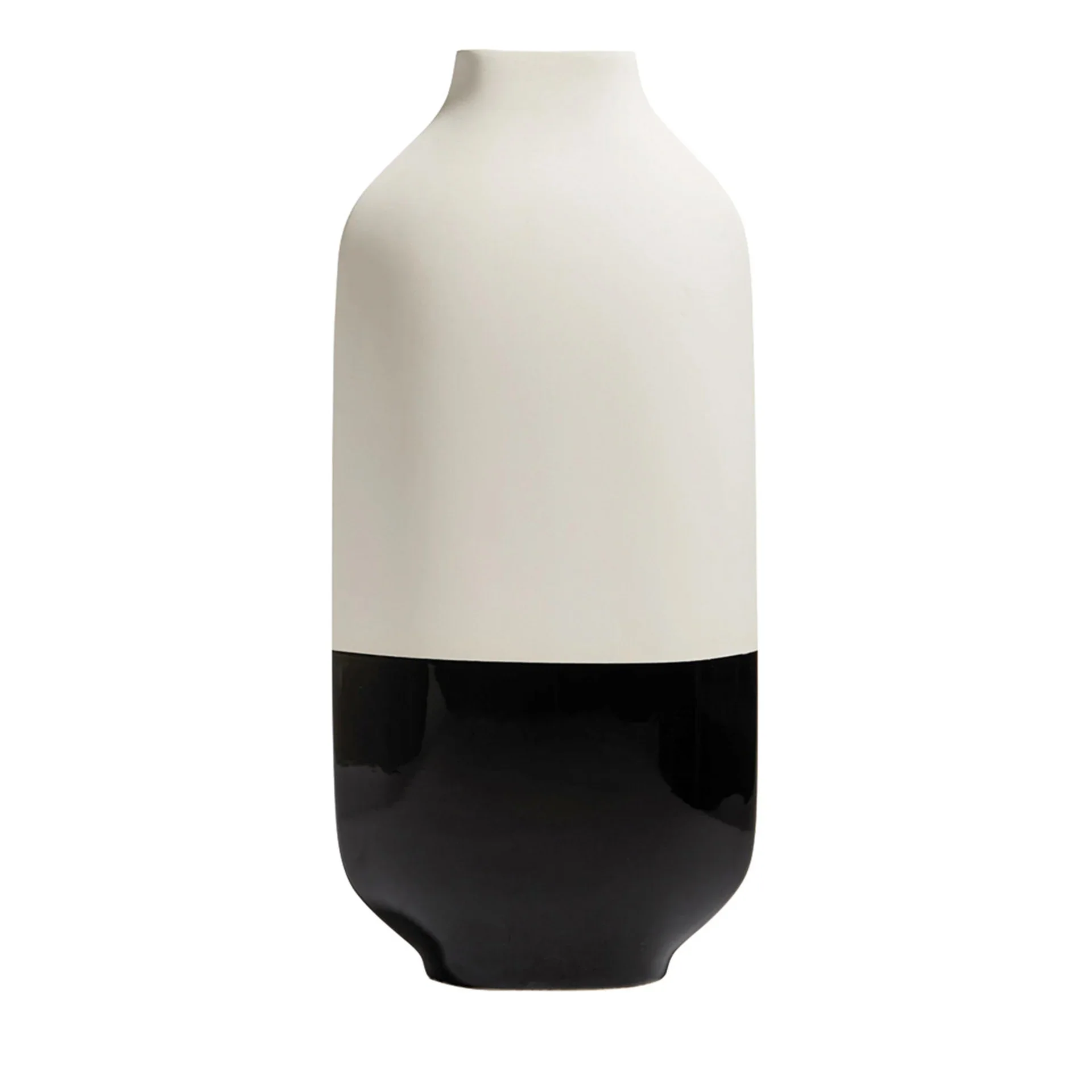 KOSE MILANO | TALL PALMA BLACK AND WHITE VASE | $900.00 - Image 1