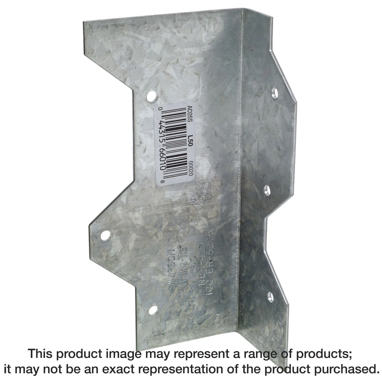 Simpson Strong-Tie L50 5-in. 16-Gauge Galvanized Reinforcing L Angle - Image 3