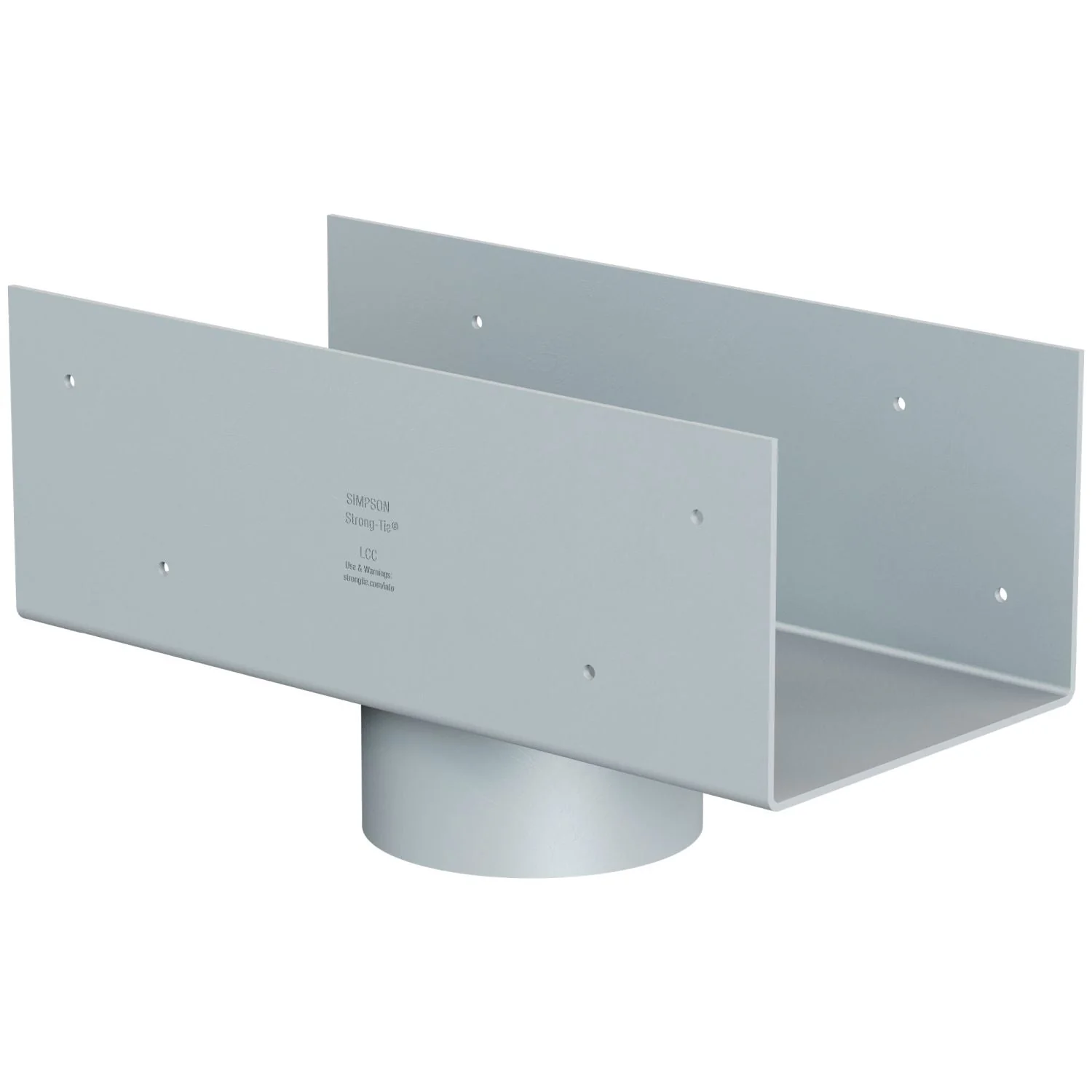 Simpson Strong-Tie LCC5.25-3.5 LCC 5-3/8-in. Column Cap for 3-1/2-in. Outside Diameter Lally Column - Image 3