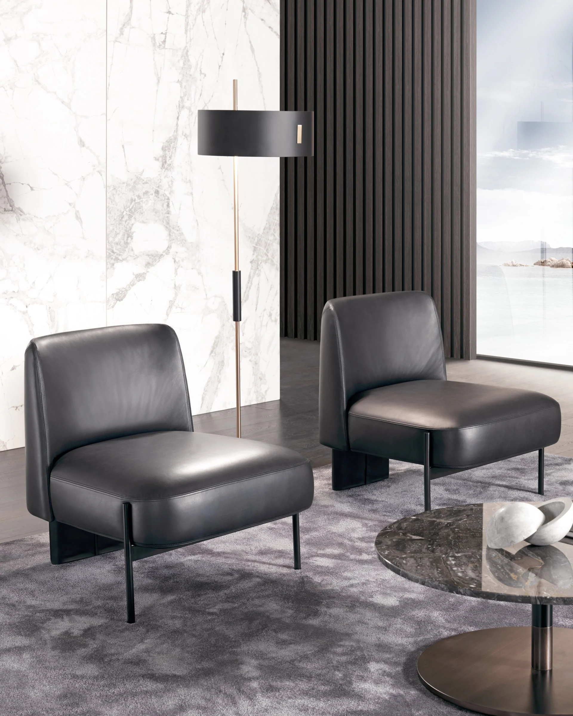 MISURAEMME | VIRGIN LEATHER EASY CHAIR | $8,262.00 - Image 3