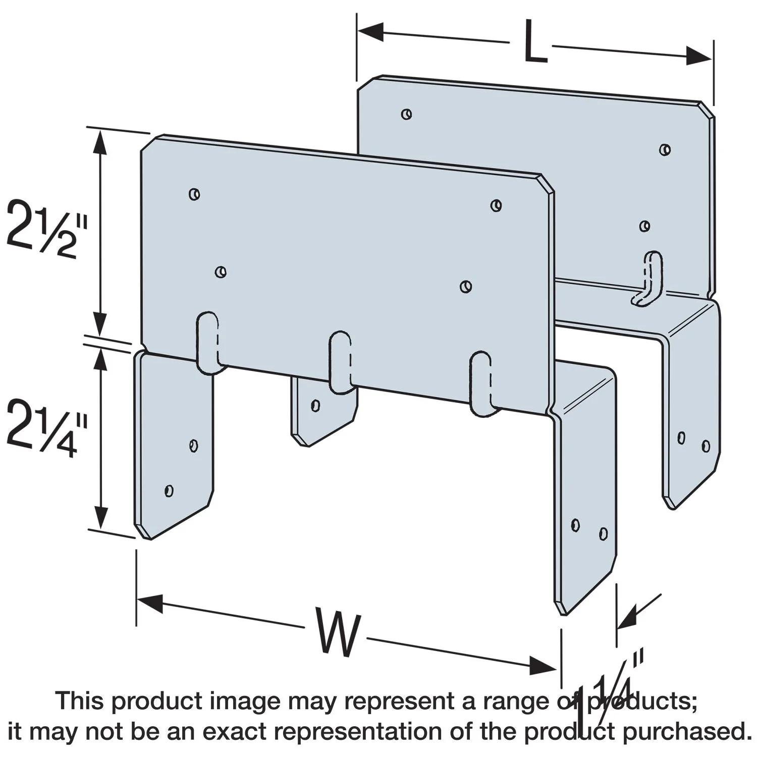 Simpson Strong-Tie LPC6Z LPCZ ZMAX Galvanized Adjustable Post Cap for 6x - Image 1