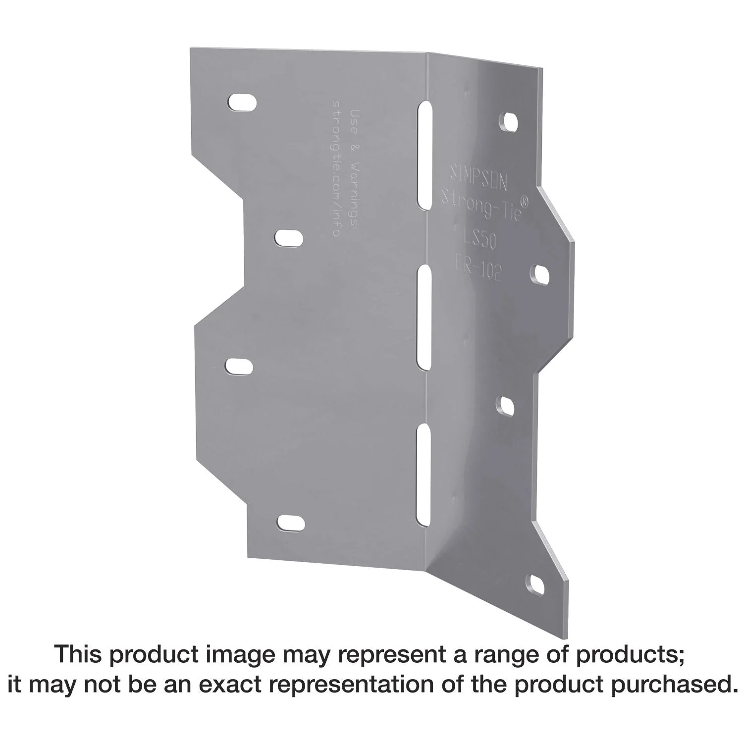 Simpson Strong-Tie LS50 LS 4-7/8-in. 18-Gauge Galvanized Adjustable L Angle - Image 1