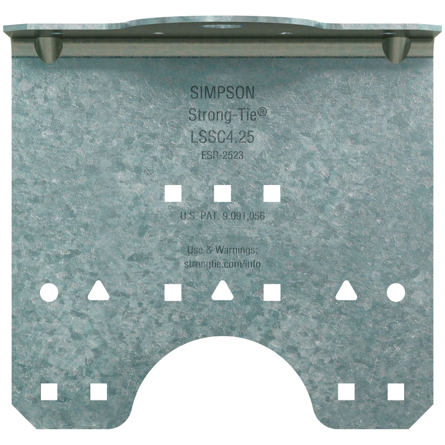 Simpson Strong-Tie LSSC4.25-R50 LSSC 4-1/4-in. 16-Gauge Galvanized Steel-Stud Clip, 50-Pack - Image 3