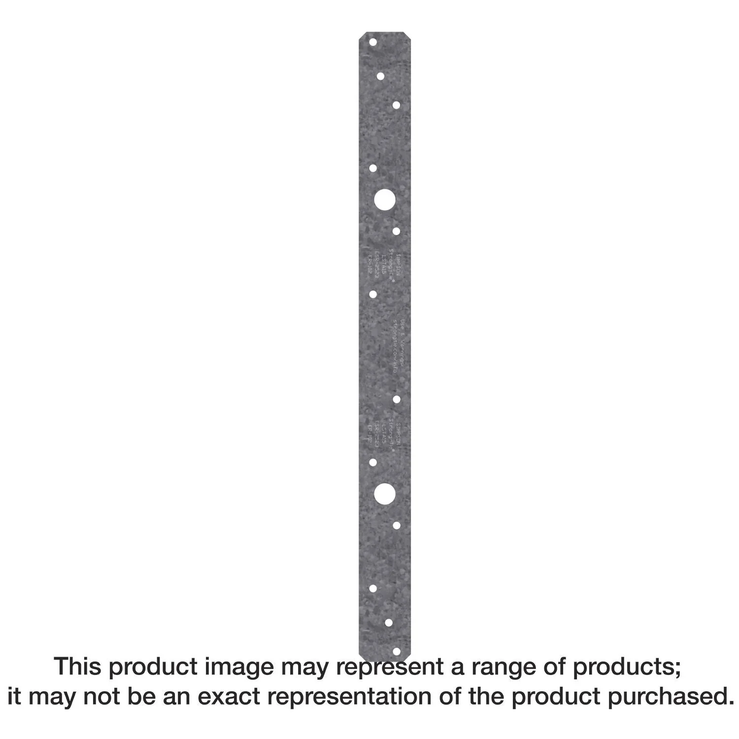 Simpson Strong-Tie LSTA30 LSTA 1-1/4-in. x 30-in. 18-Gauge Galvanized Strap Tie - Image 1