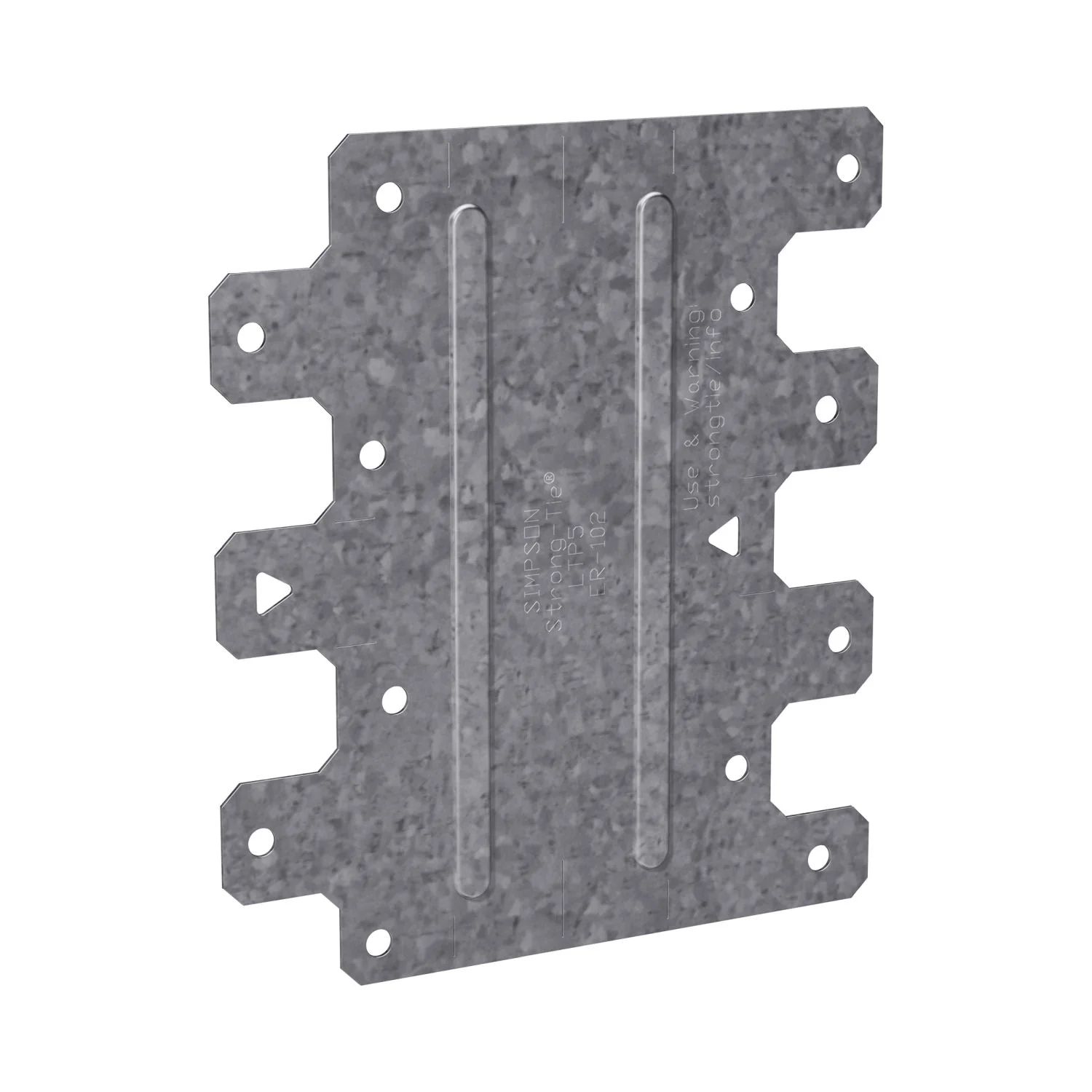 Simpson Strong-Tie LTP5 LTP 4-1/2-in. x 5-1/8-in. Galvanized Lateral Tie Plate - Image 2