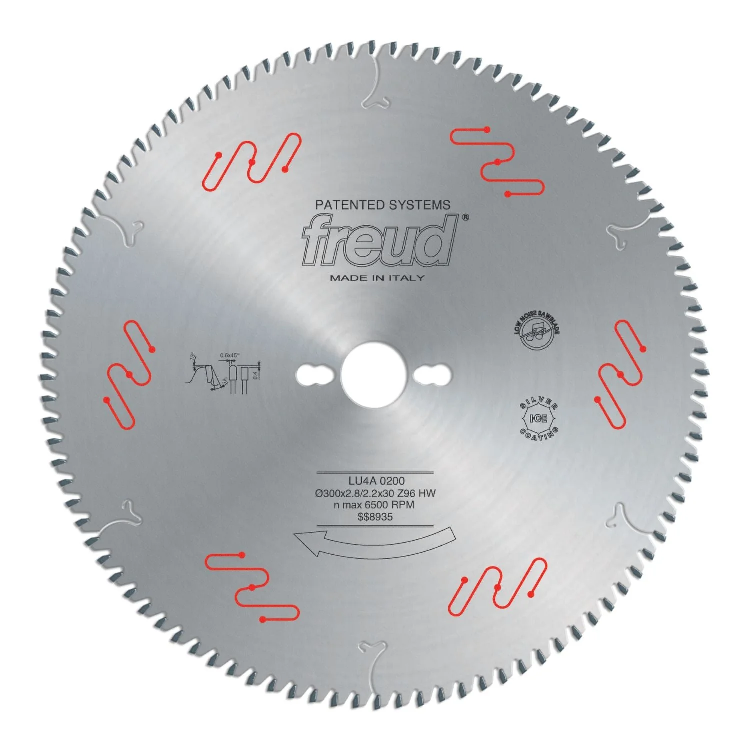 Freud LU4A02 300mm Carbide Tipped Saw Blade for Plastic Material & Plexiglass - Image 1