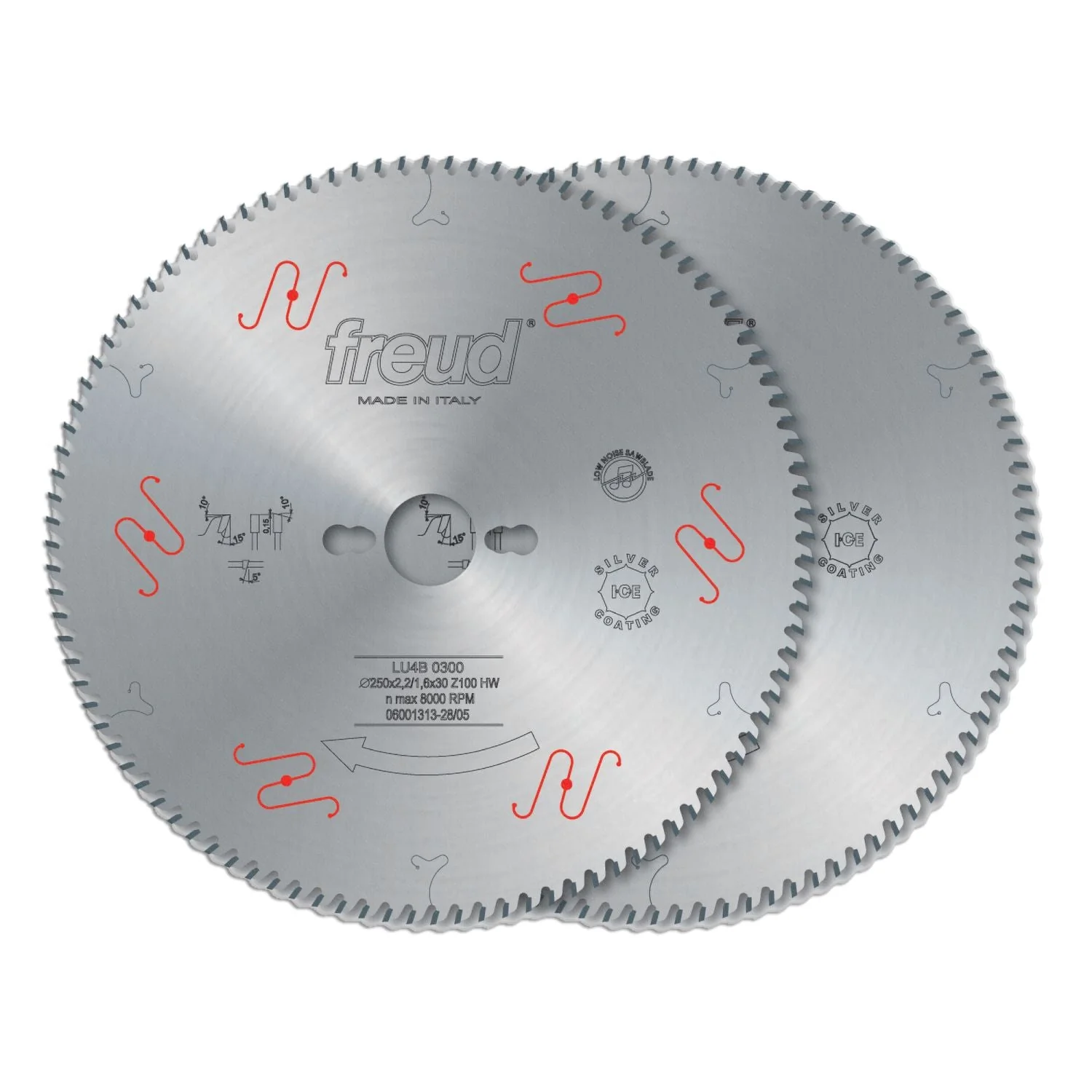 Freud LU4B03 250mm Ultra-Thin Kerf Plastics & Plexiglass Blade for Fine Finish - Image 1
