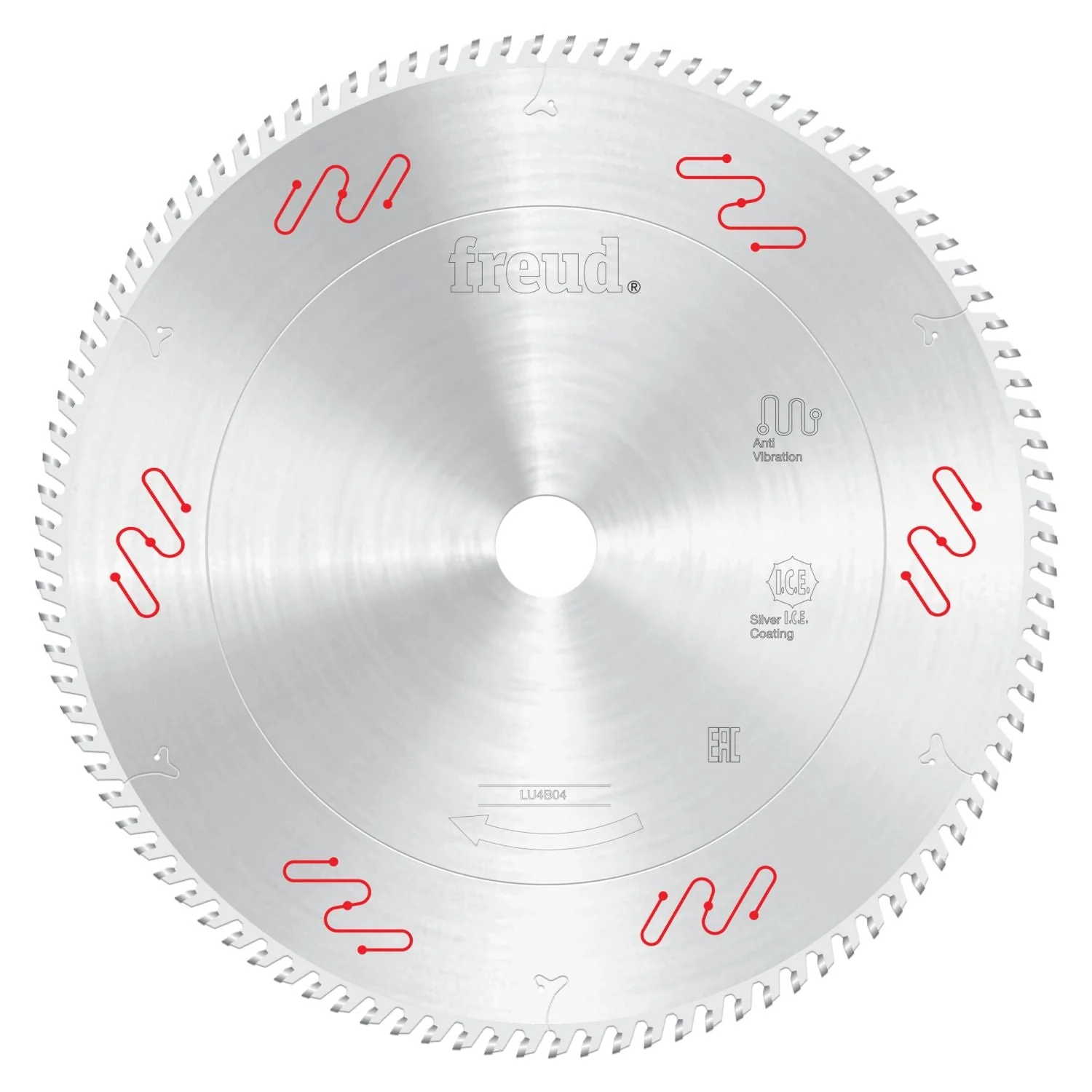 Freud LU4B04 255mm Ultra-Thin Kerf Plastics & Plexiglass Blade for Fine Finish - Image 1