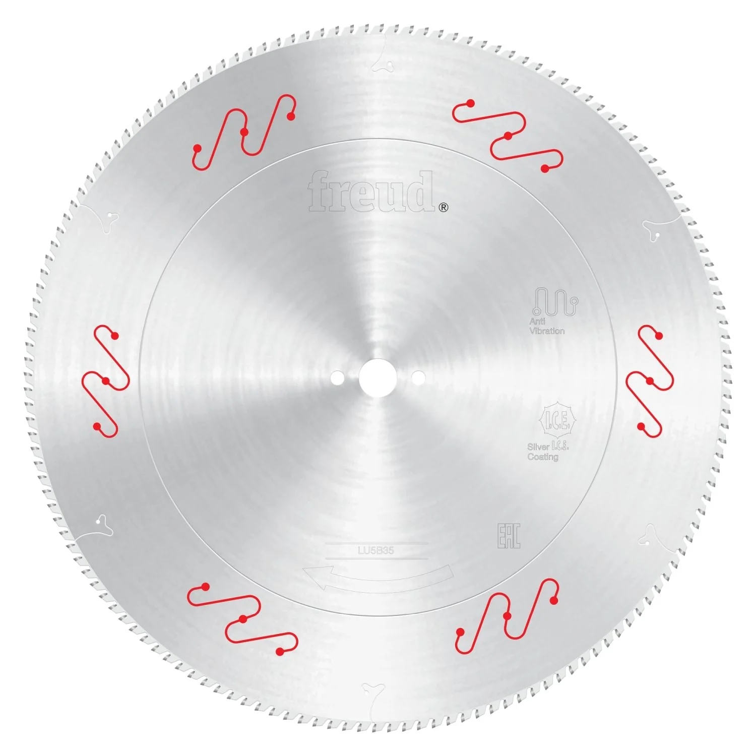 Freud LU5B3500 550mm Thin to Medium Aluminum & Non Ferrous Blade with Mechanical Clamping - Image 1