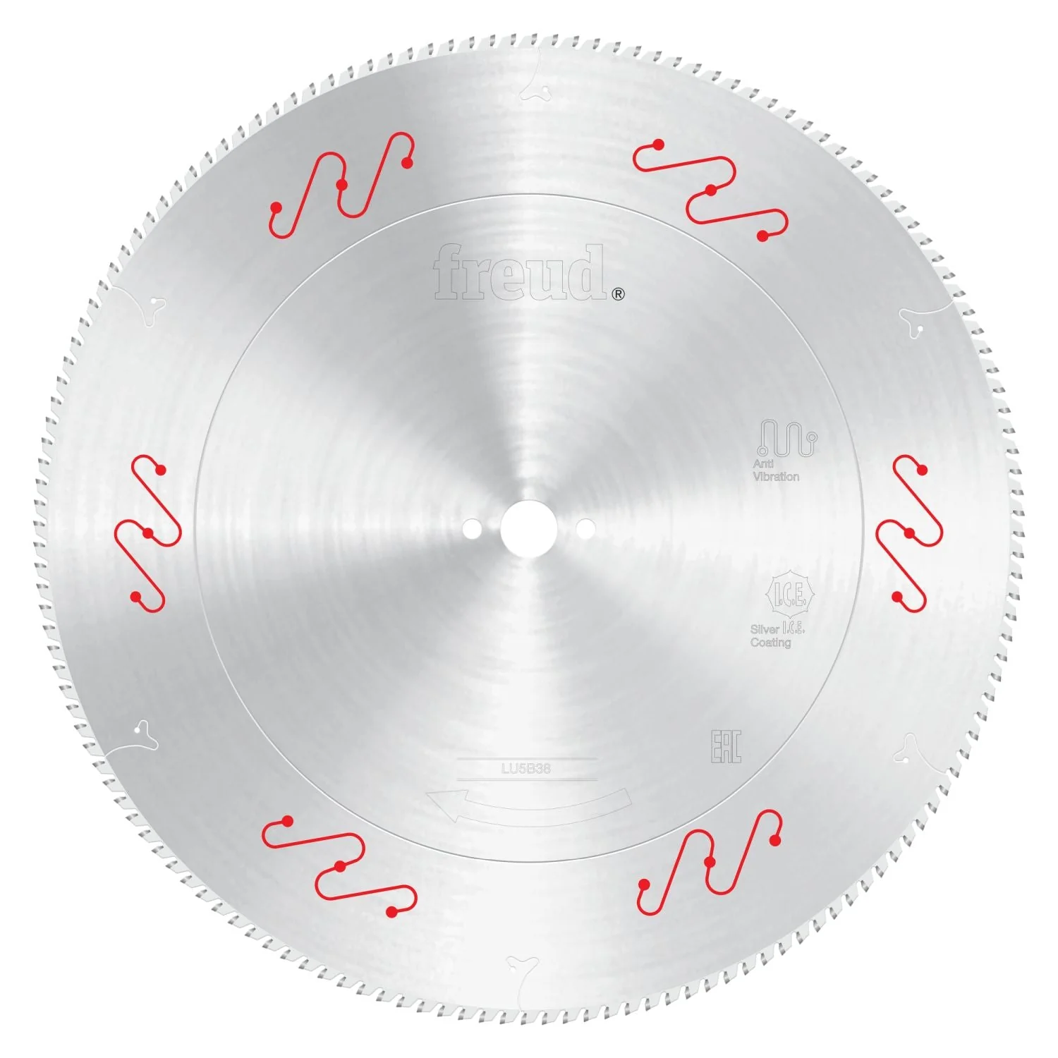 Freud LU5B38 550mm Thin to Medium Aluminum & Non Ferrous Blade with Mechanical Clamping - Image 1