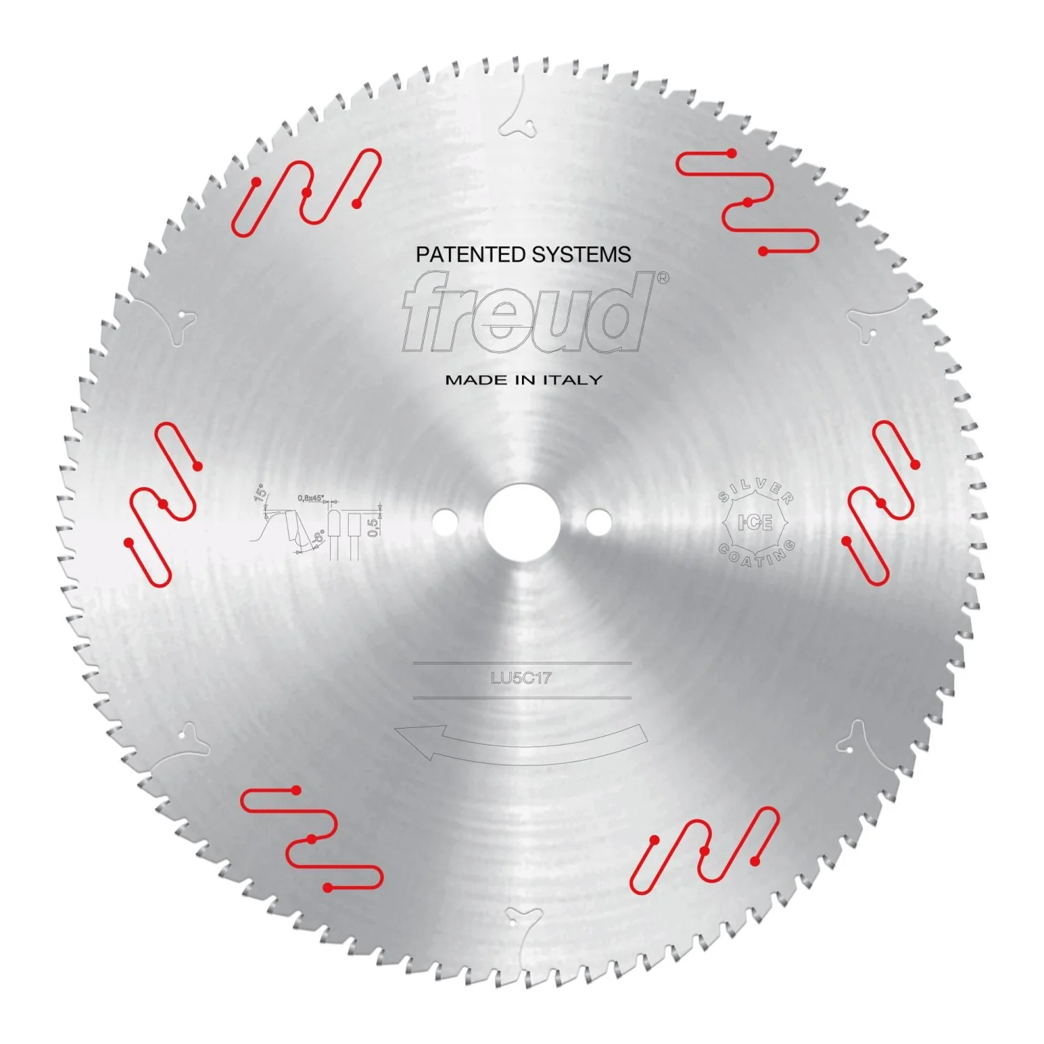 Freud LU5C17 380mm Medium to Thick Aluminum & Non-Ferrous Blade with or without Mechanical Clamping - Image 1