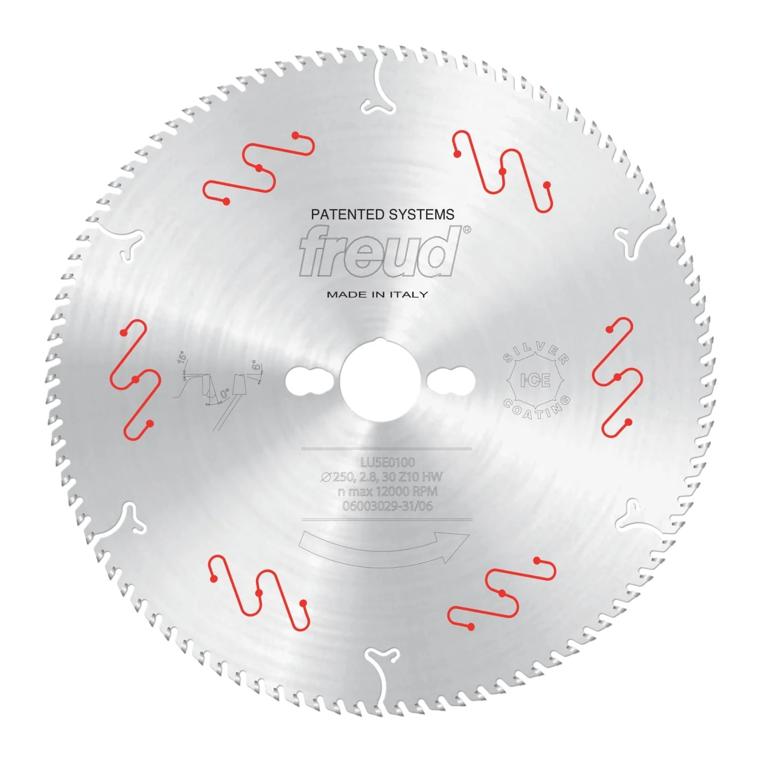 Freud LU5E01 250mm Ultra-Thin Aluminum & Non-Ferrous Blade with Mechanical Clamping - Image 1