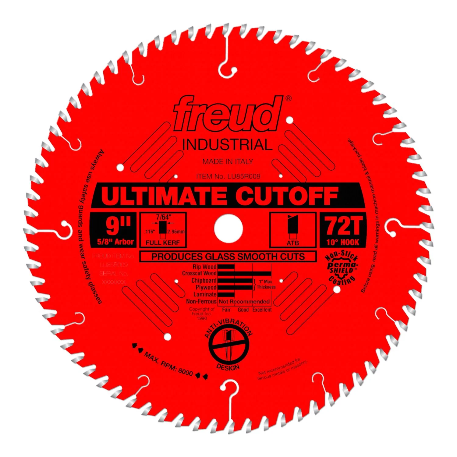 Freud LU85R009 9 in. Ultimate Cut-Off Blade - Image 1