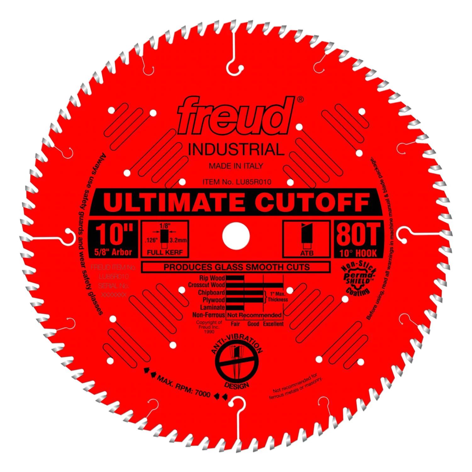 Freud LU85R010 10 in. Ultimate Cut-Off Blade - Image 1