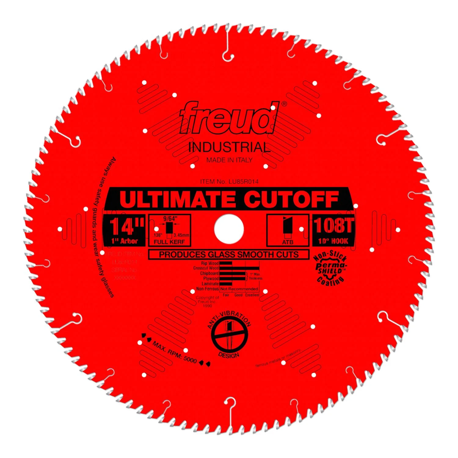 Freud LU85R014 14 in. Ultimate Cut-Off Blade - Image 1