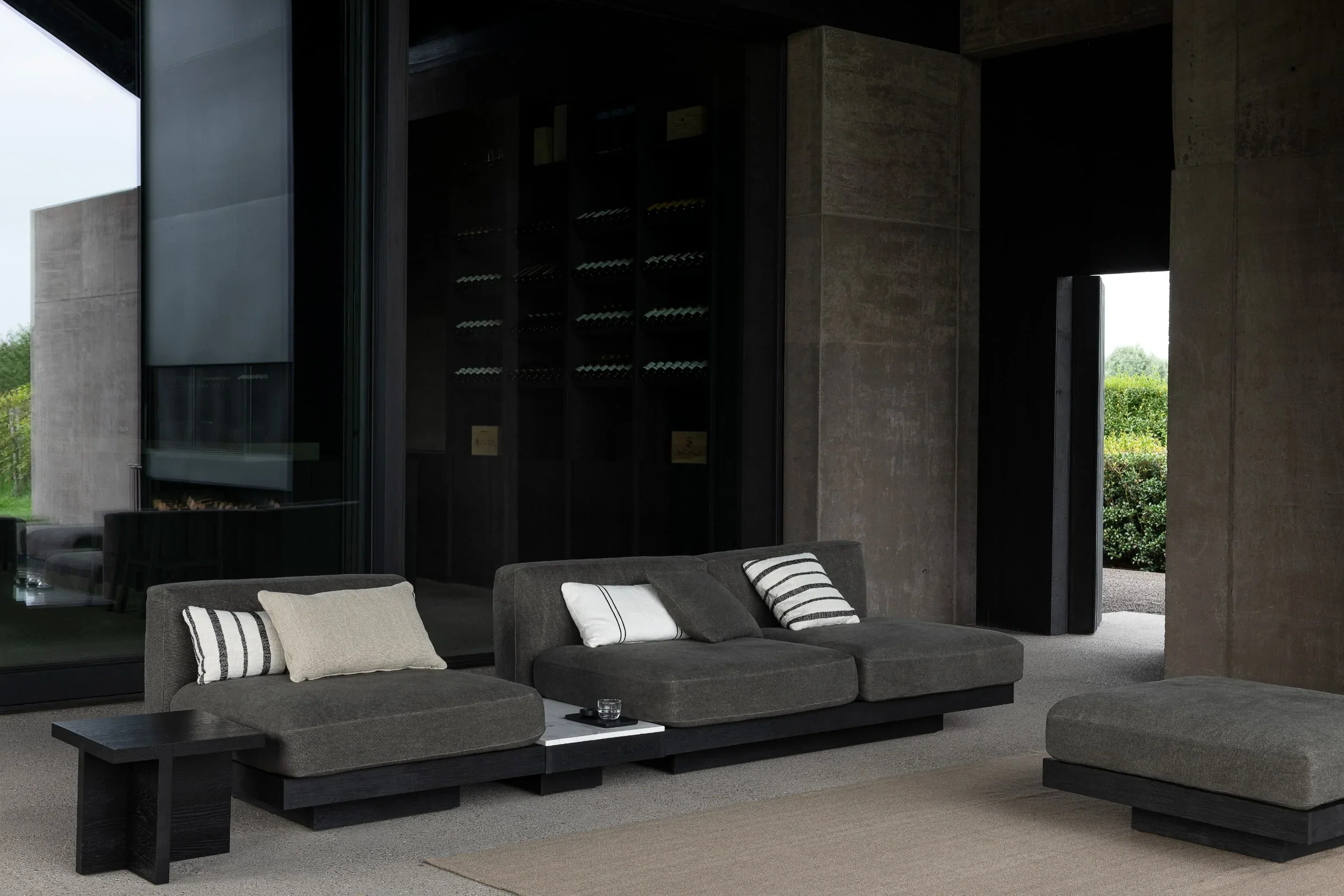 RUDOLF LOUNGE CHAIR | BLACK & SMOKE - $5,850.00 - Image 2