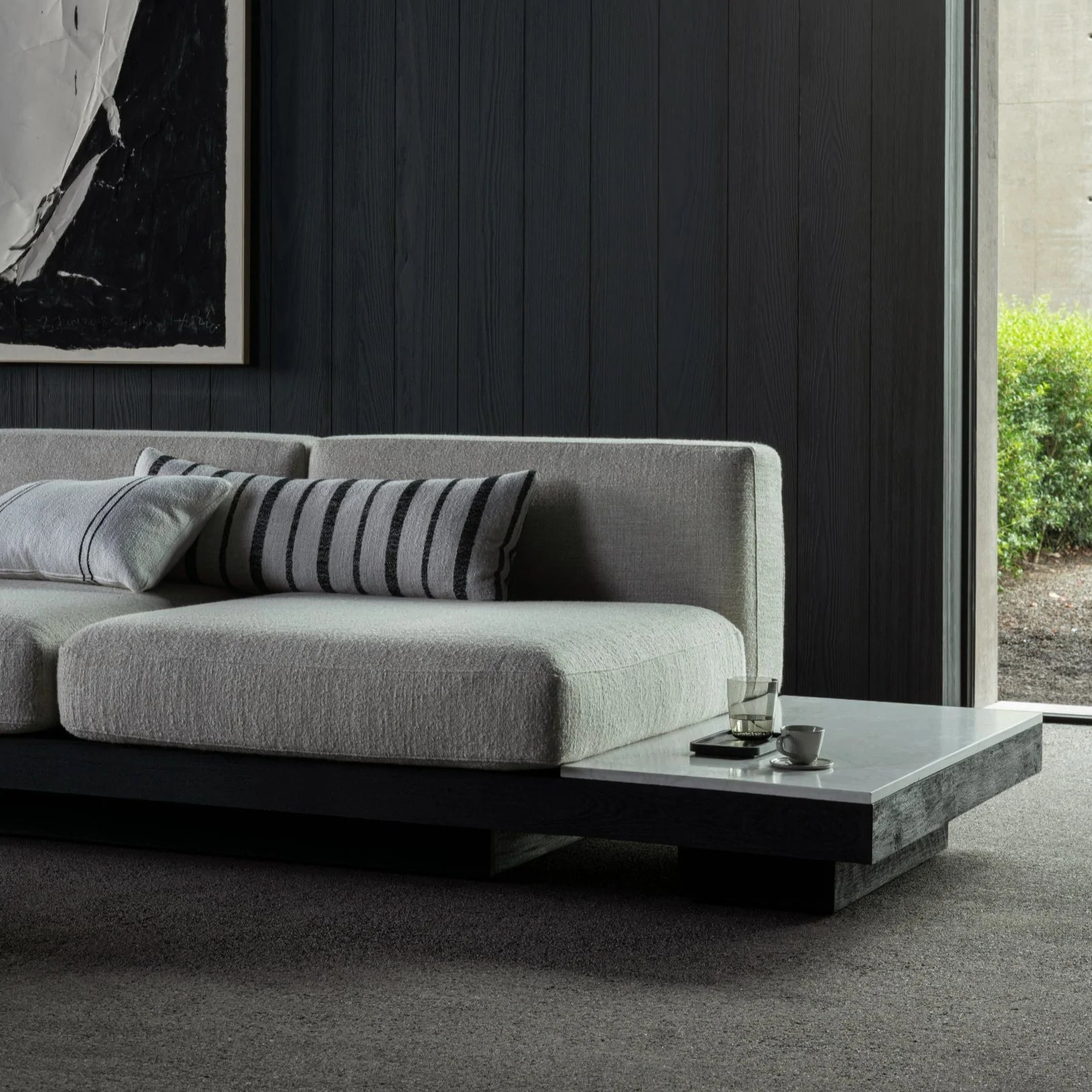 RUDOLF SOFA | BLACK & BEIGE $11,750.00 - Image 2