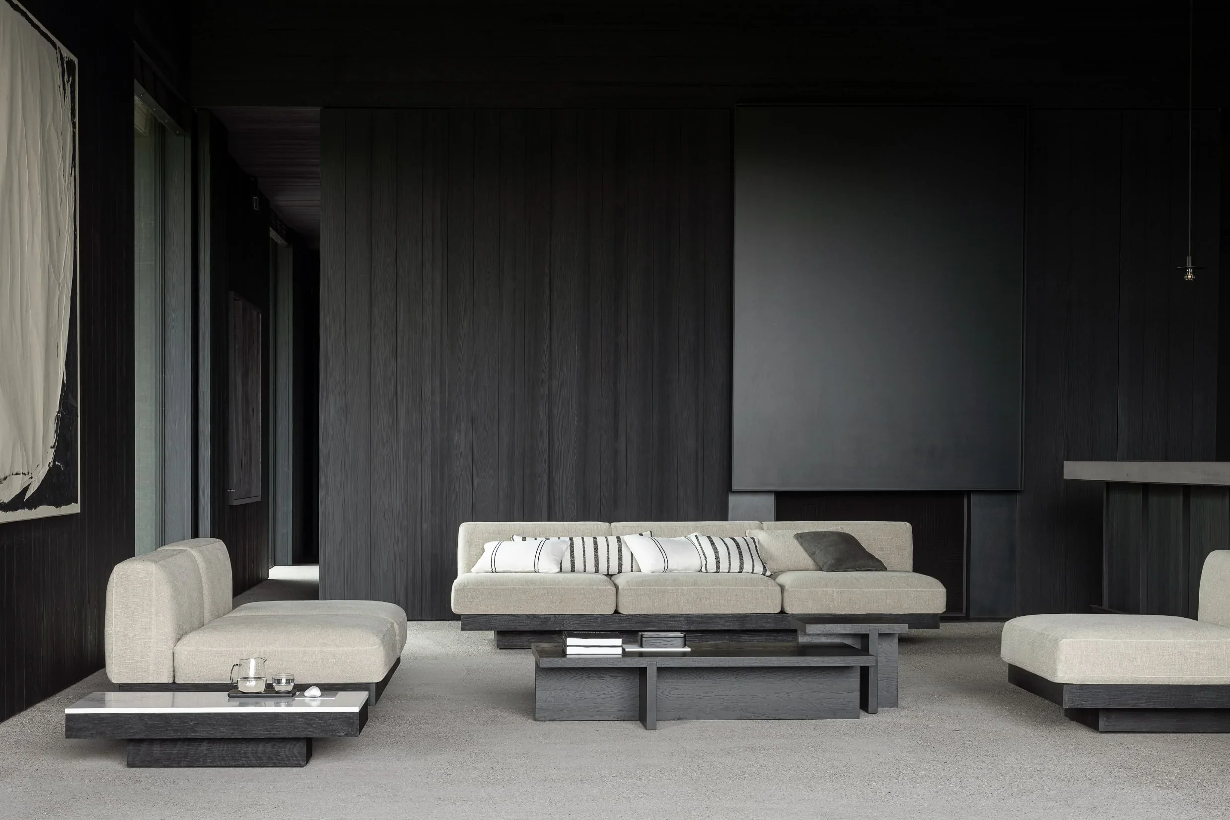 RUDOLF SOFA | BLACK & SAND $16,540.00 - Image 2
