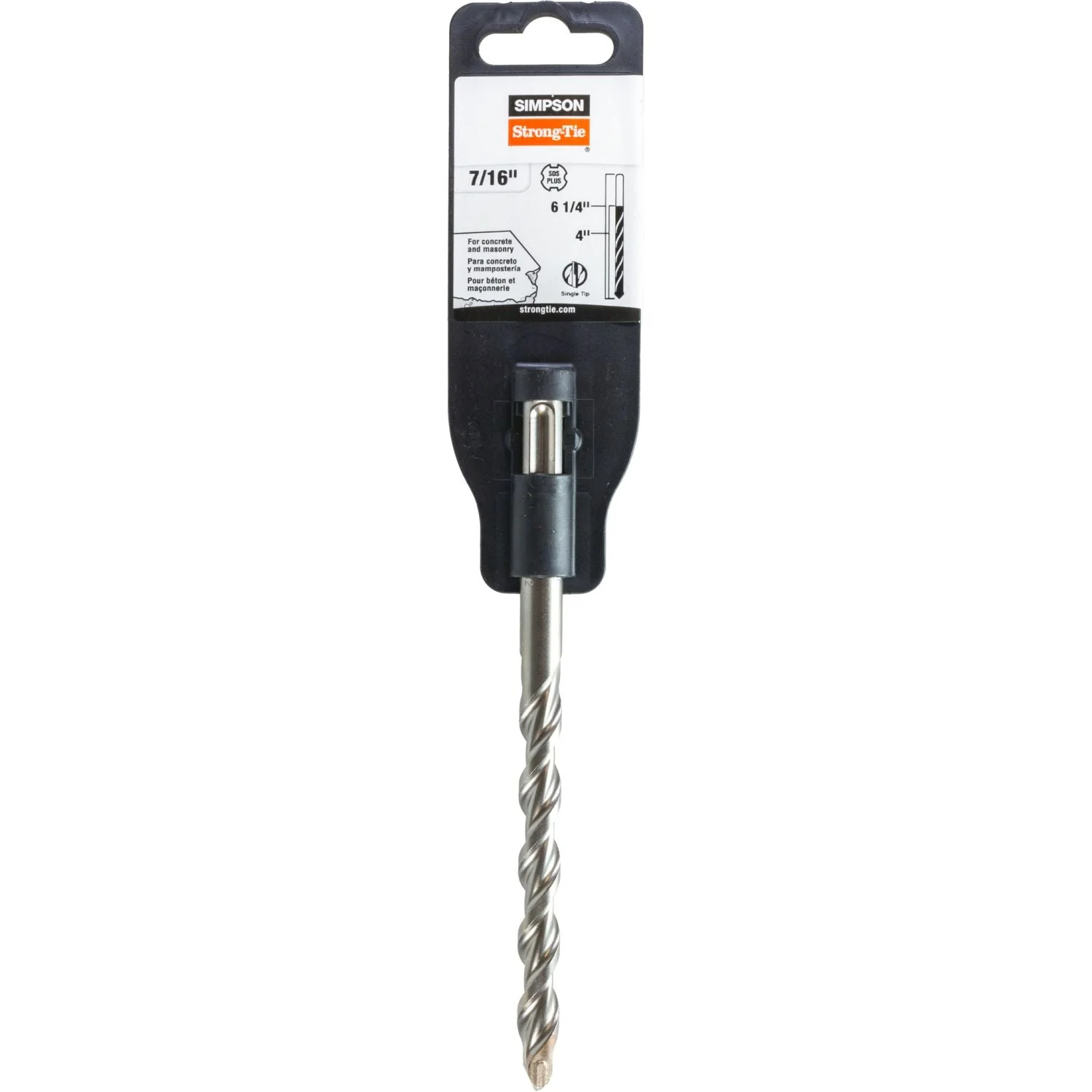 Simpson Strong-Tie MDPL04306 7/16-in. x 6-1/4-in. SDS-plus Shank Drill Bit - Image 2