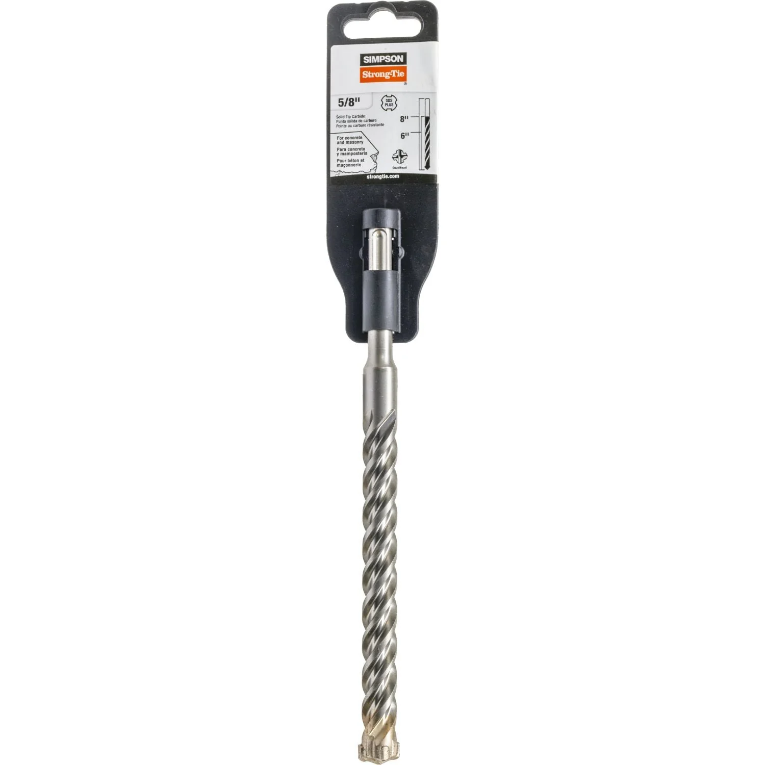 Simpson Strong-Tie MDPL06208Q 5/8-in. x 8-in. SDS-plus Quad-Head Shank Drill Bit - Image 2