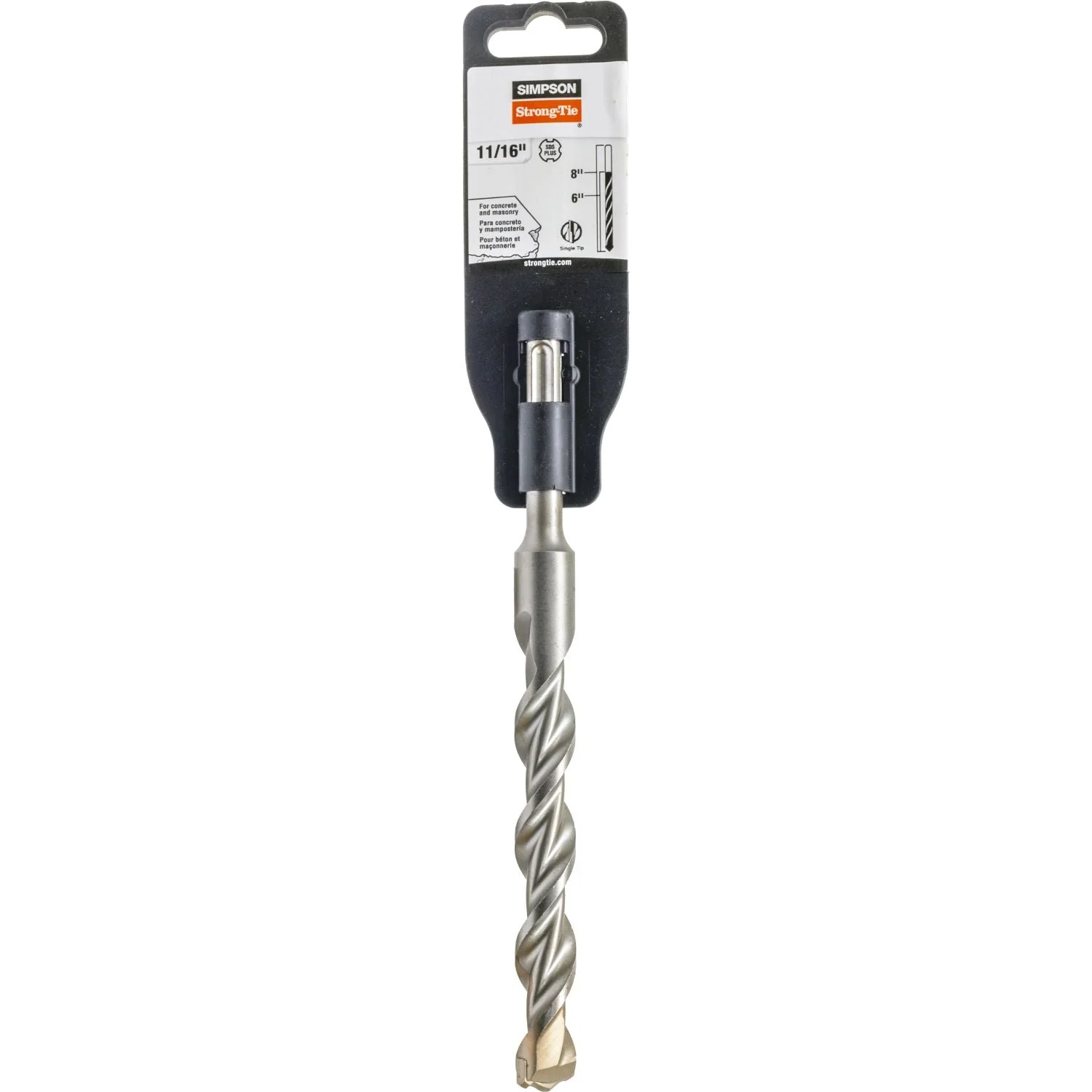 Simpson Strong-Tie MDPL06808 11/16-in. x 8-in. SDS-plus Shank Drill Bit - Image 2