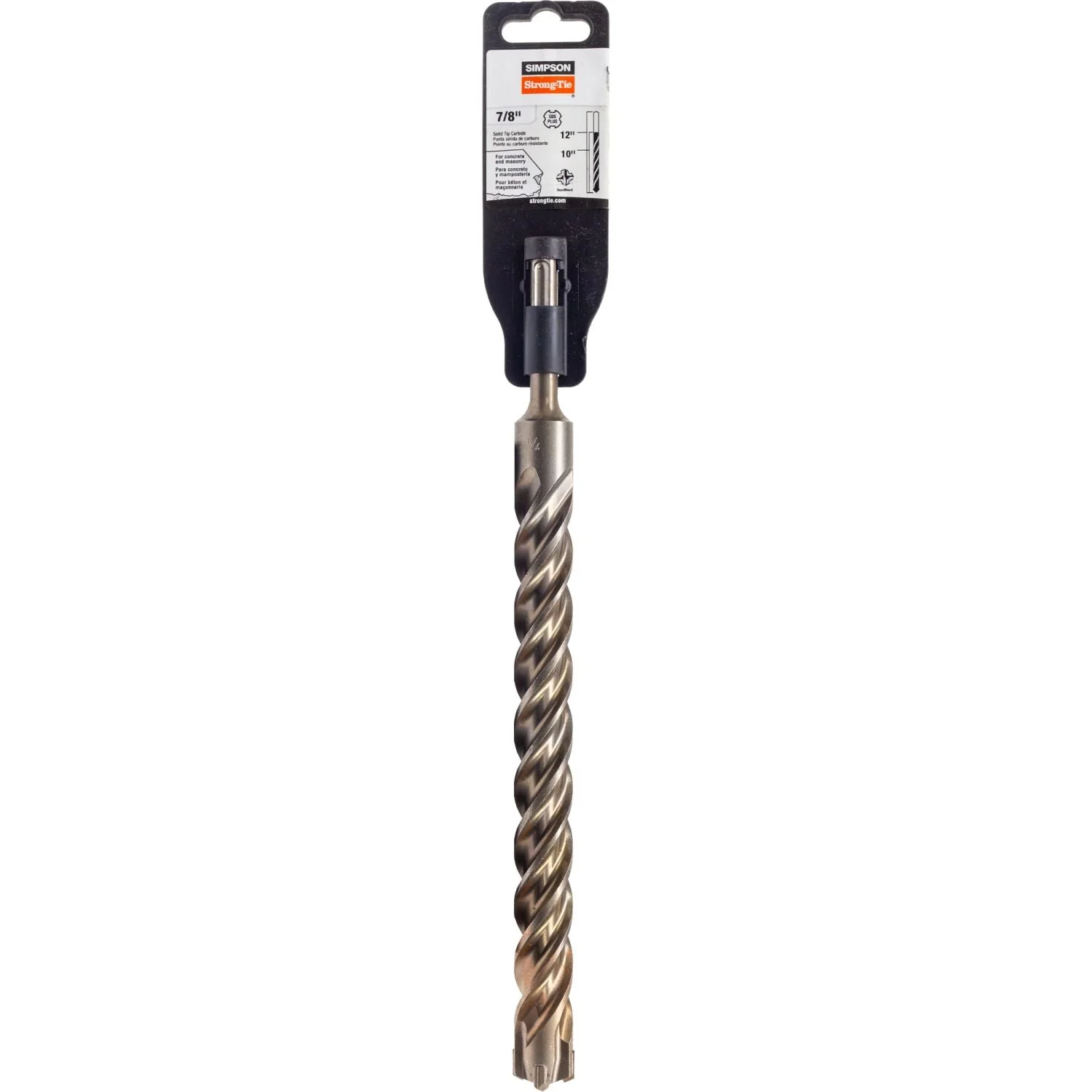 Simpson Strong-Tie MDPL08712Q 7/8-in. x 12-in. SDS-plus Quad-Head Shank Drill Bit - Image 2